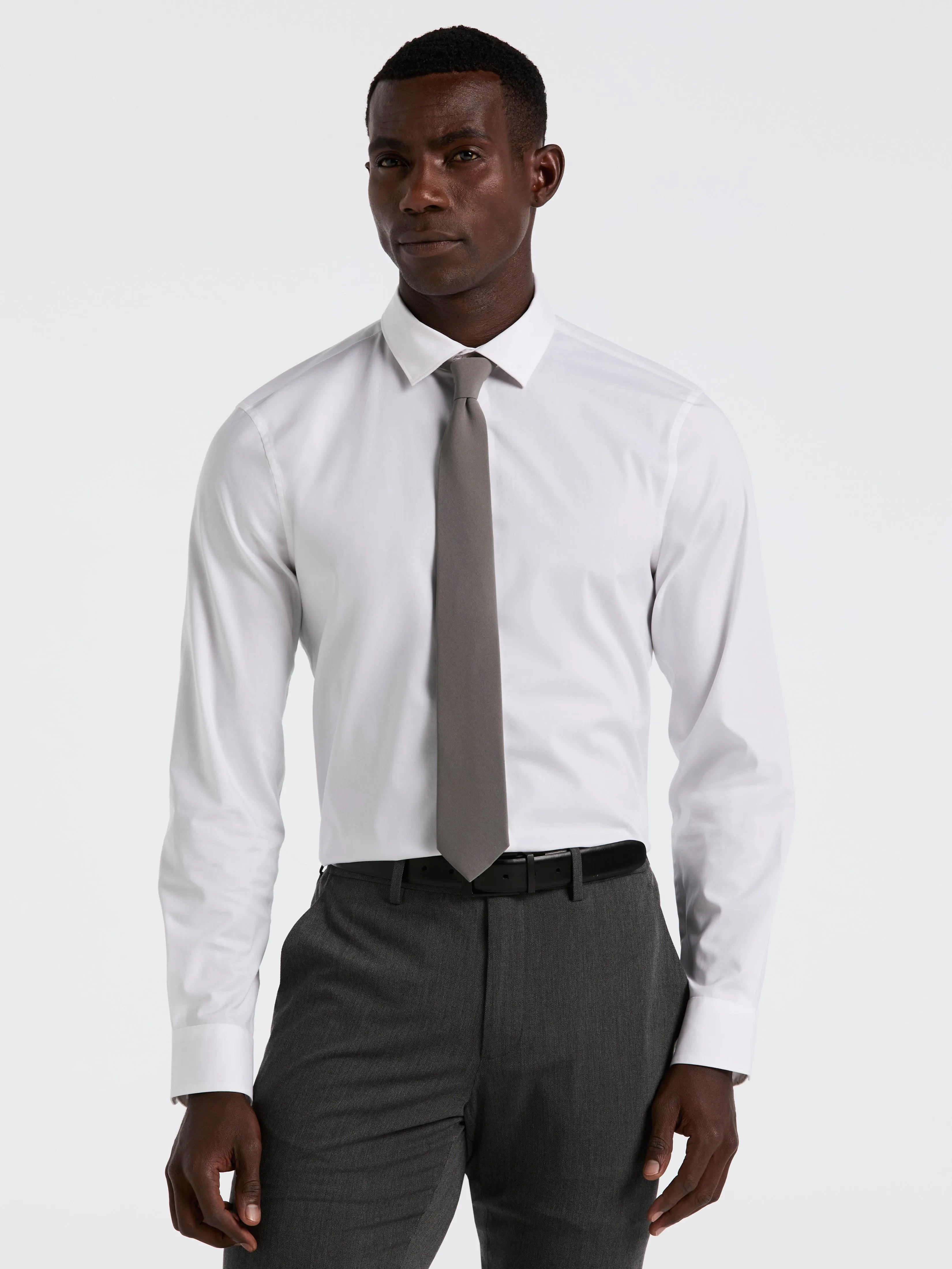 Dobby Cotton Stretch Slim Fit Shirt sold by Perry Ellis