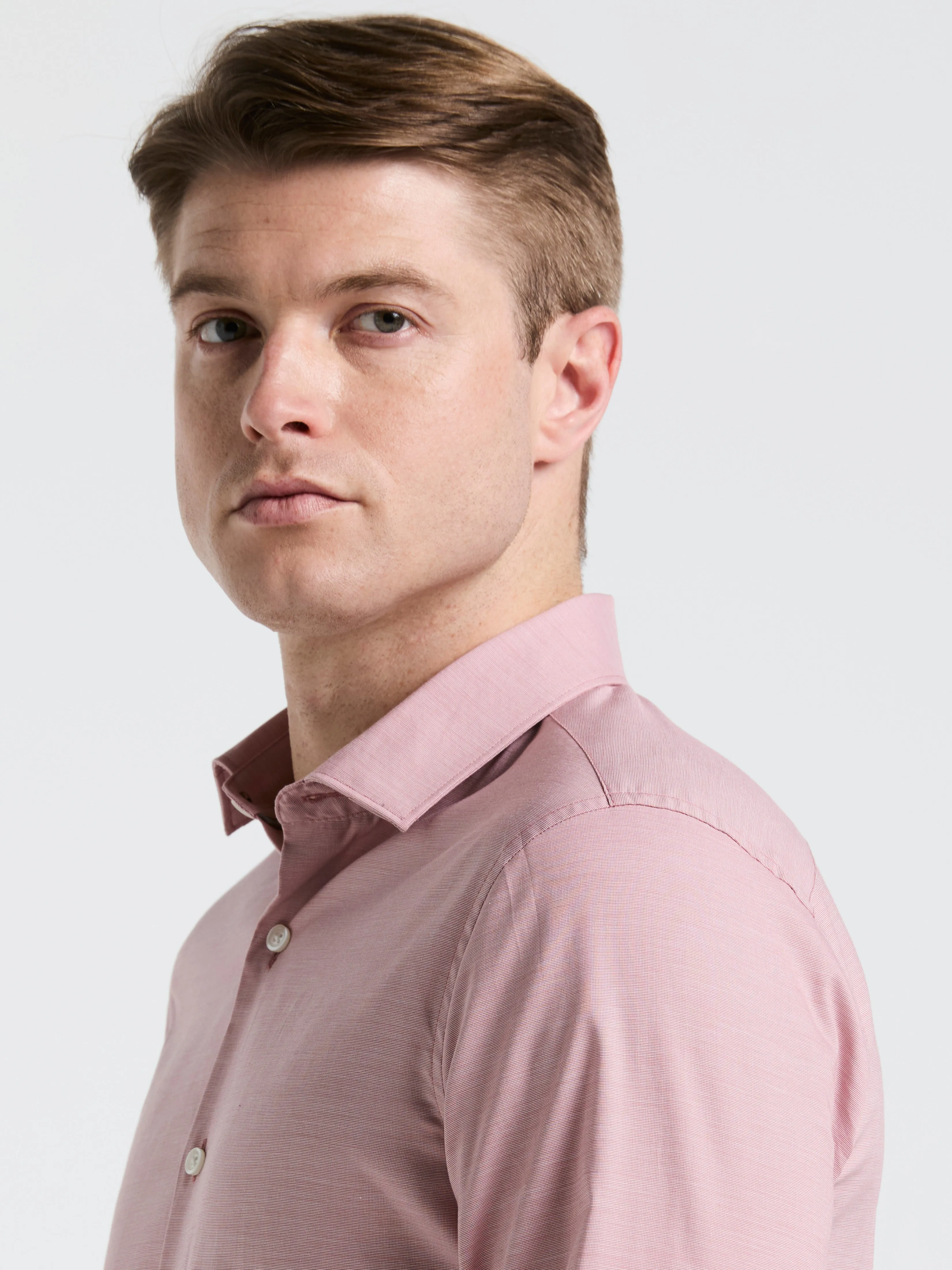 Dobby Cotton Stretch Slim Fit Shirt sold by Perry Ellis product image thumbnail 2