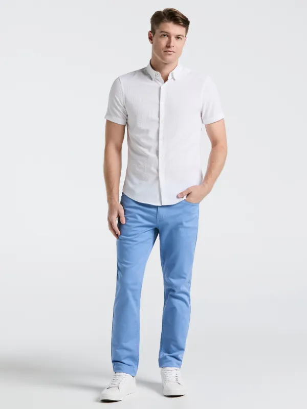 Stretch Seersucker Slim Fit Shirt sold by Perry Ellis