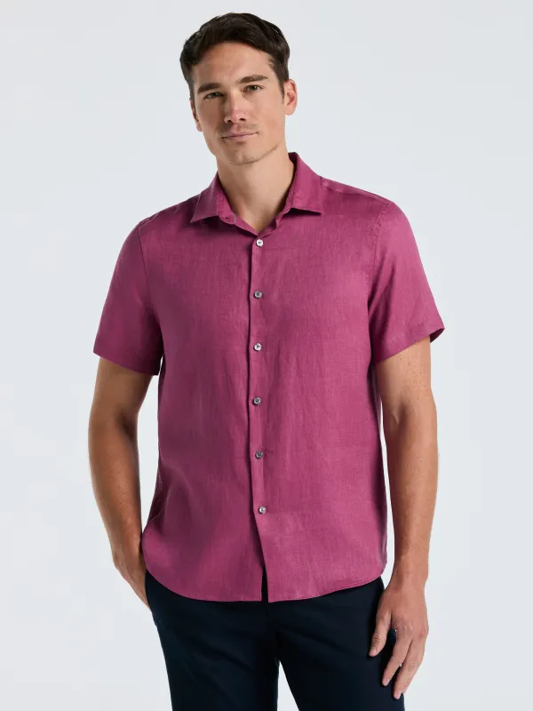 Solid Linen Shirt sold by Perry Ellis