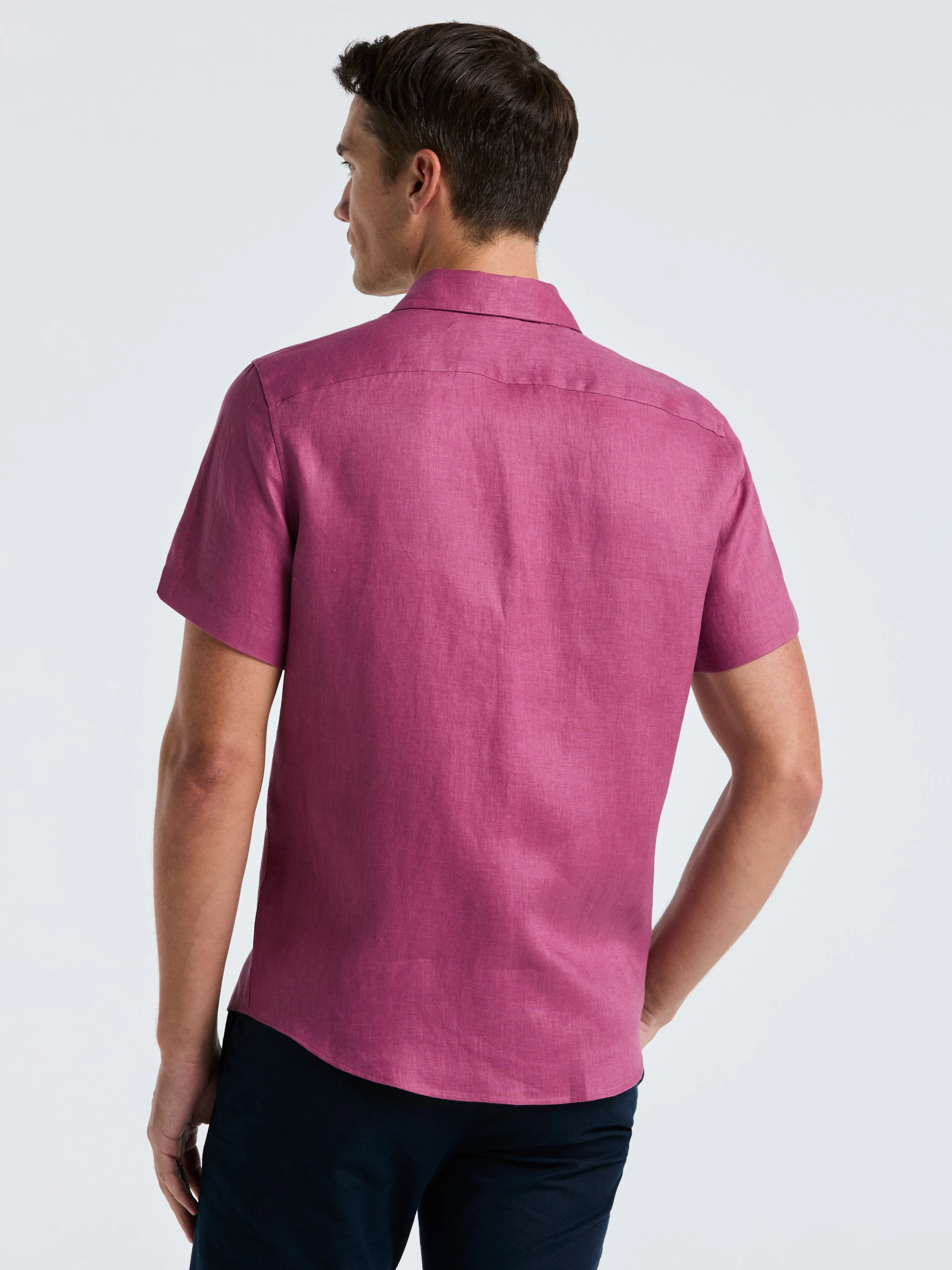 Solid Linen Shirt sold by Perry Ellis product image thumbnail 2