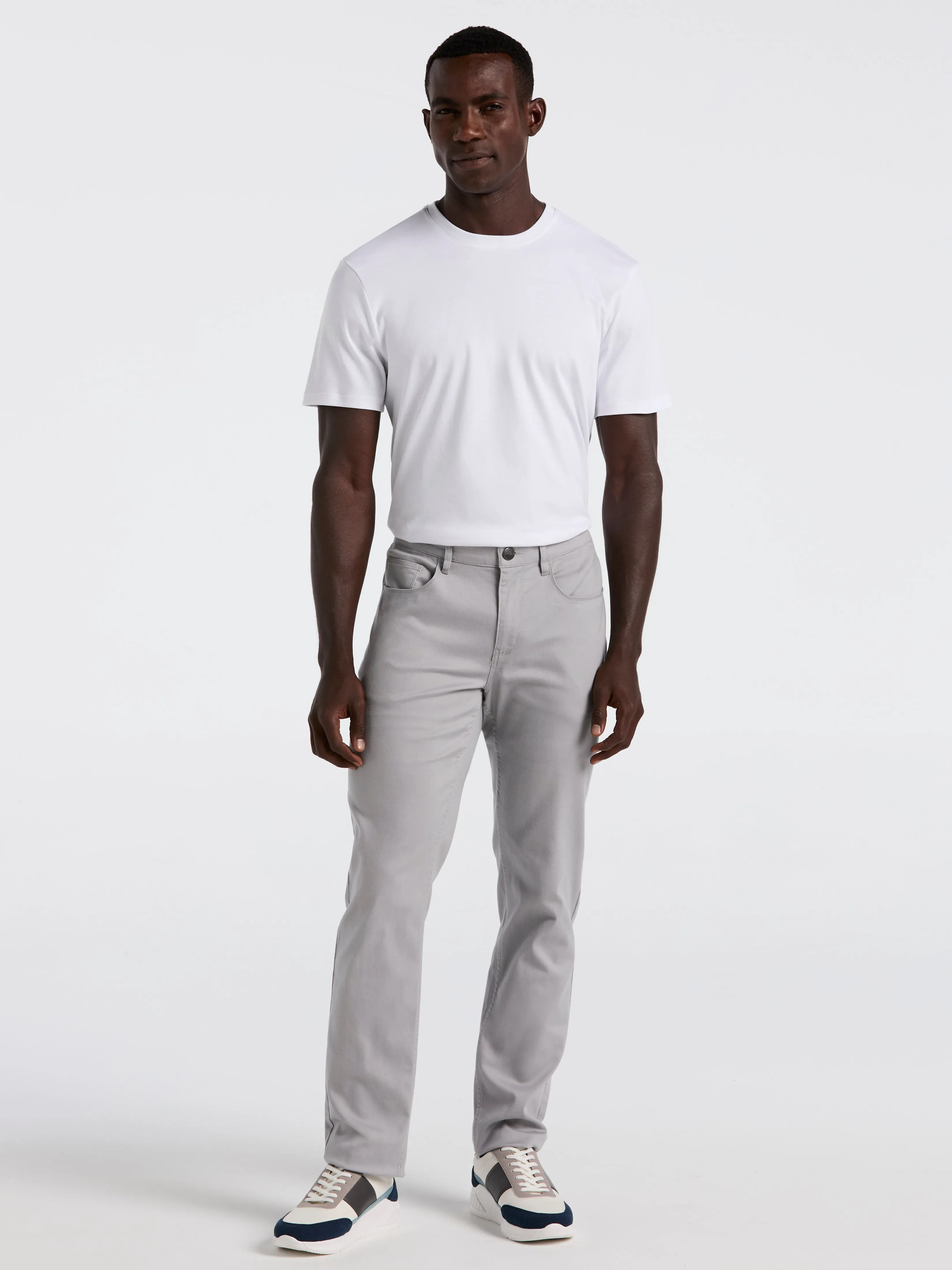 Slim Fit TENCEL™ 5 Pocket Pant sold by Perry Ellis product image thumbnail 4