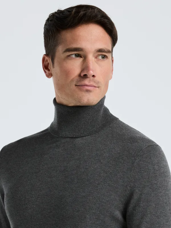 Solid Tech Knit Turtleneck Sweater sold by Perry Ellis