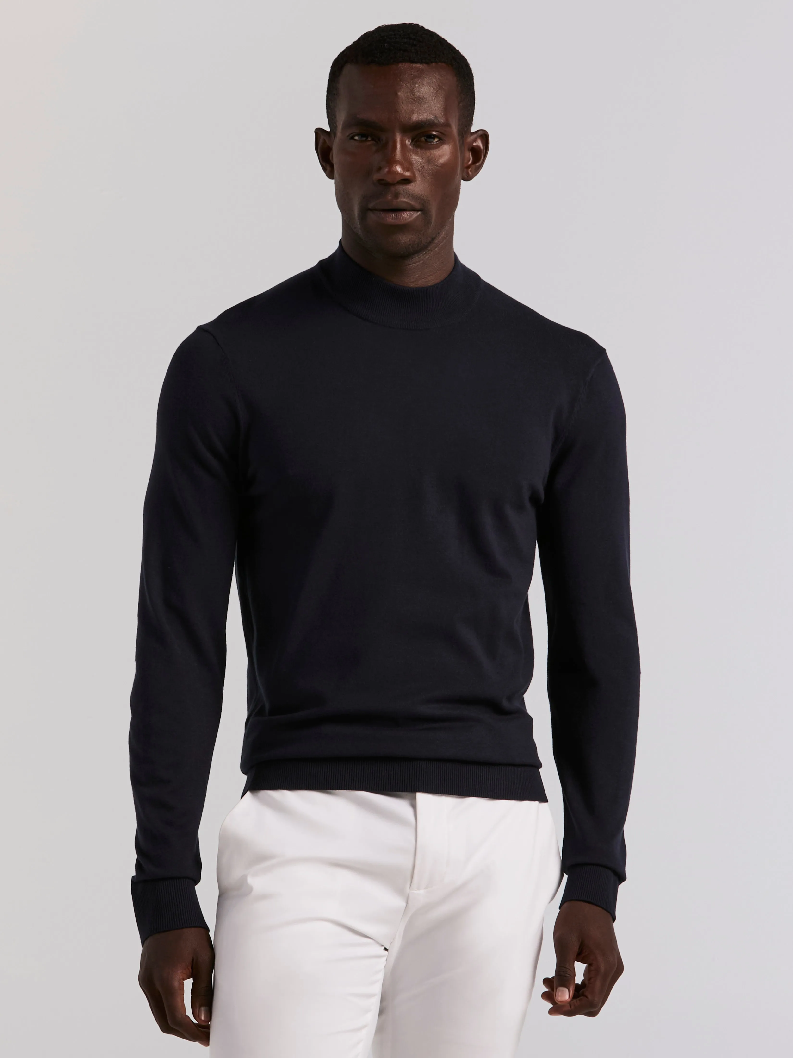 Tech Knit Mock Neck Sweater sold by Perry Ellis product image thumbnail 4