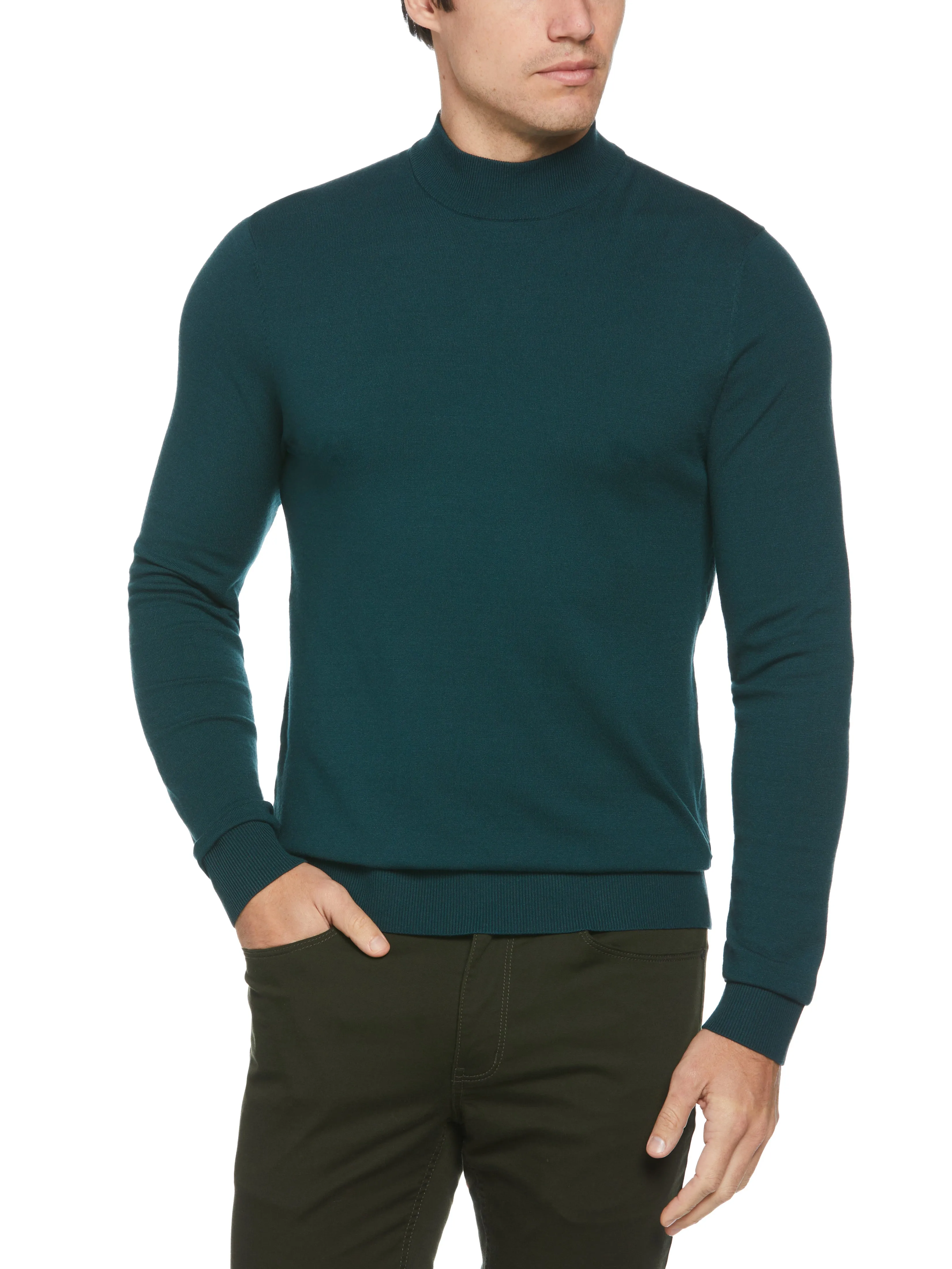 Tech Knit Mock Neck Sweater sold by Perry Ellis product image thumbnail 2
