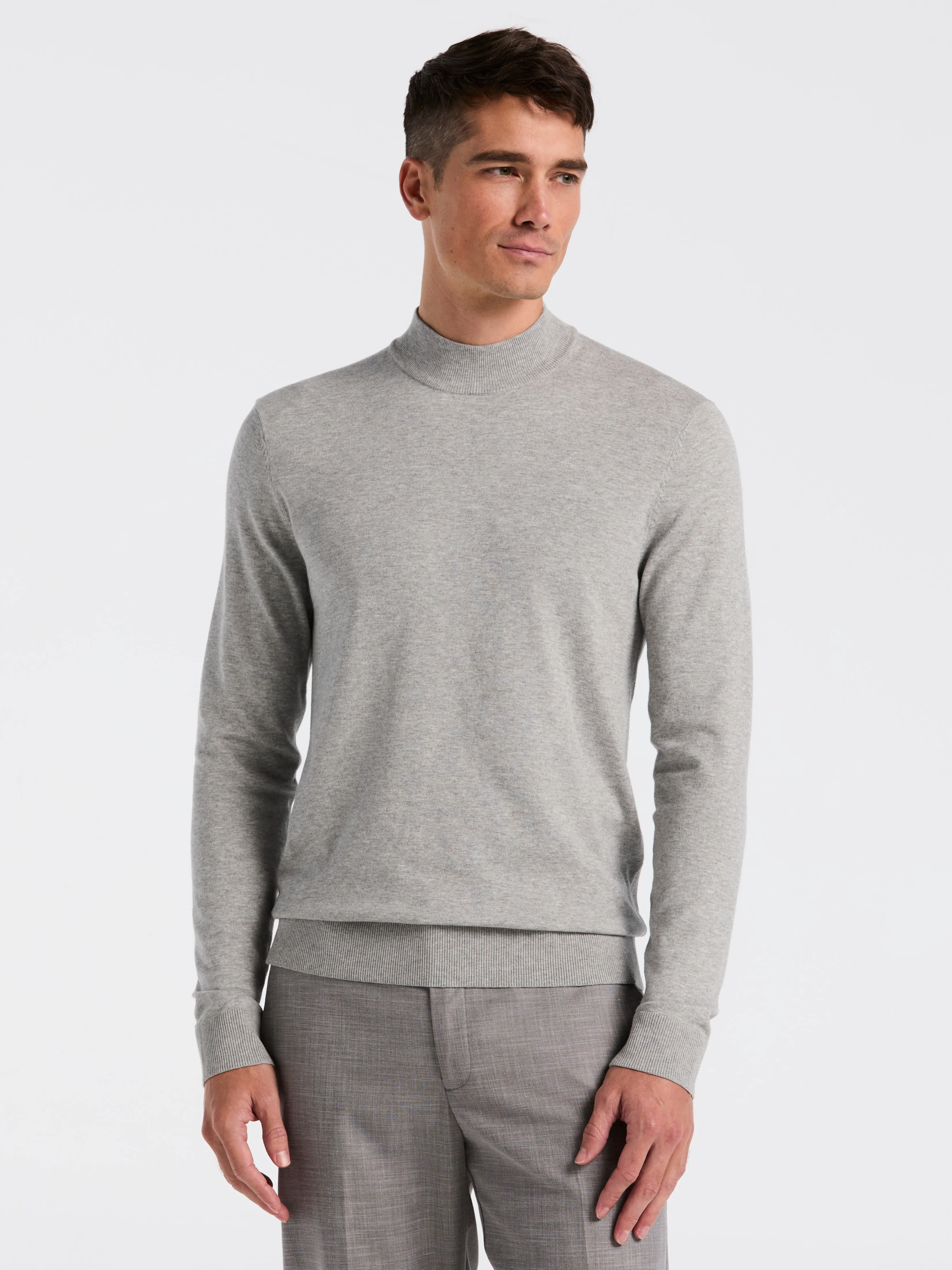 Tech Knit Mock Neck Sweater sold by Perry Ellis