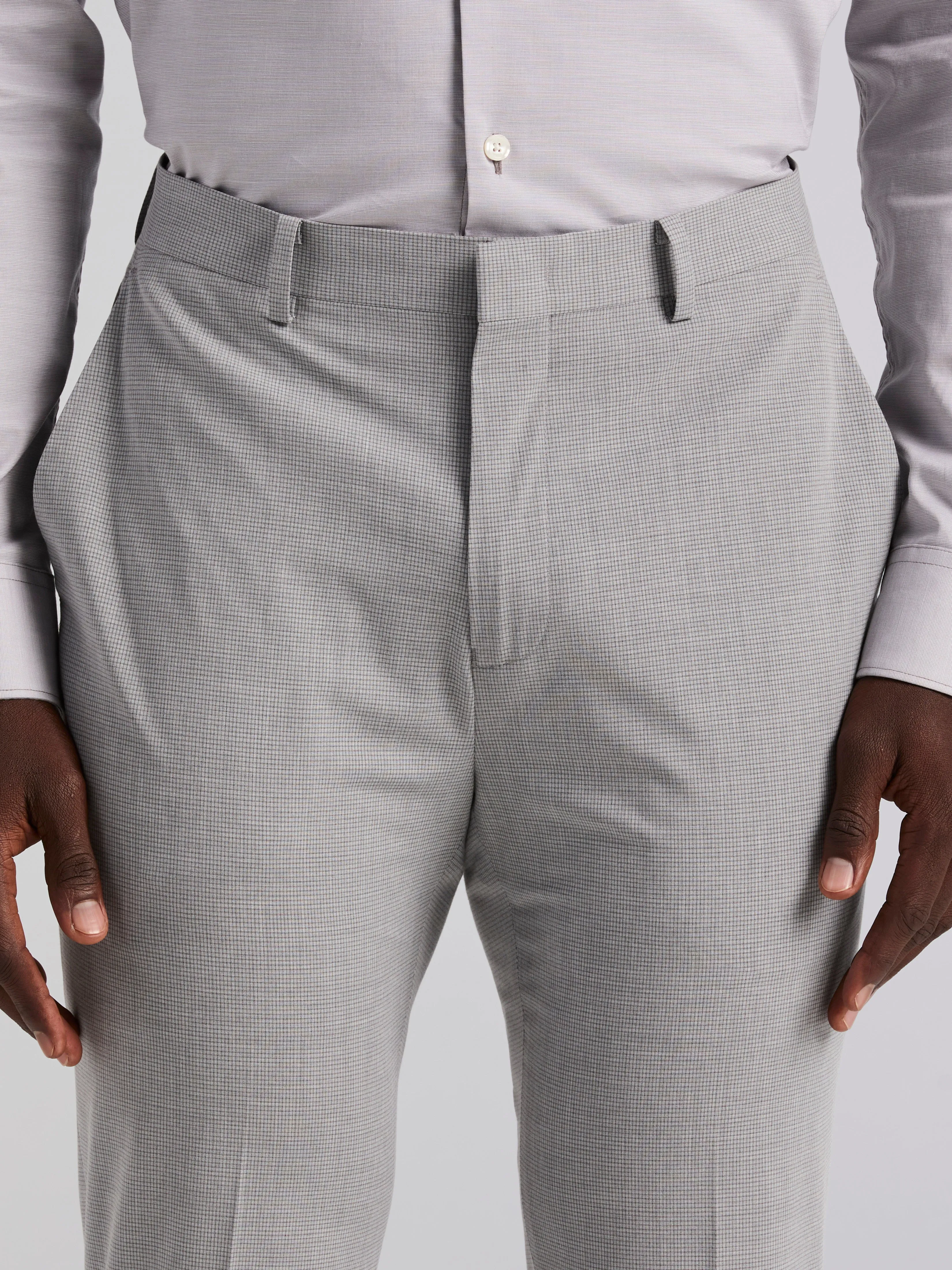 Slim Fit Mini Grid Pattern Suit sold by Perry Ellis product image thumbnail 2