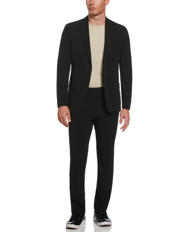 Slim Fit Black Tech Suit sold by Perry Ellis