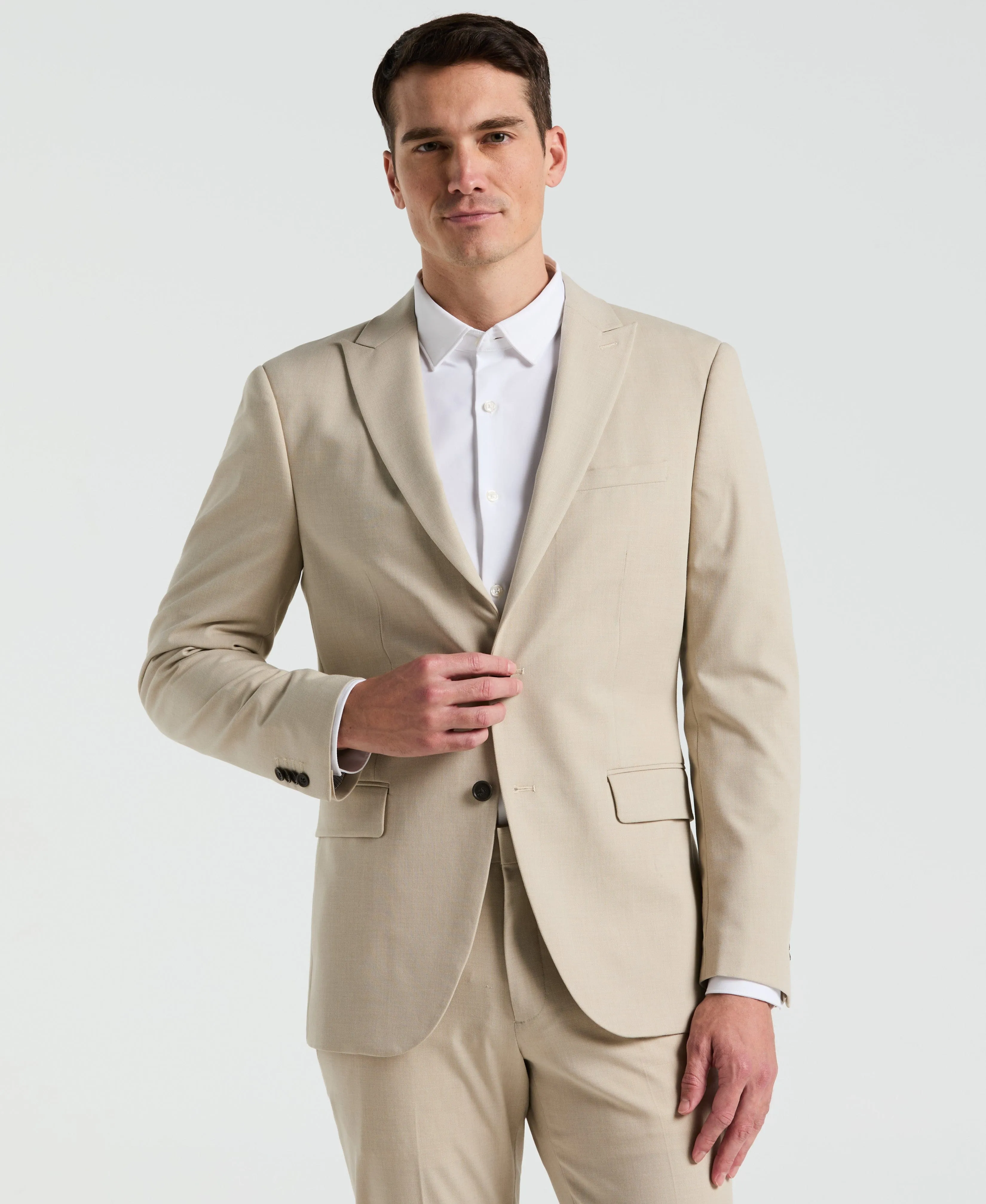 Slim Fit Island Fossil Peak Lapel Louis Suit sold by Perry Ellis product image thumbnail 2