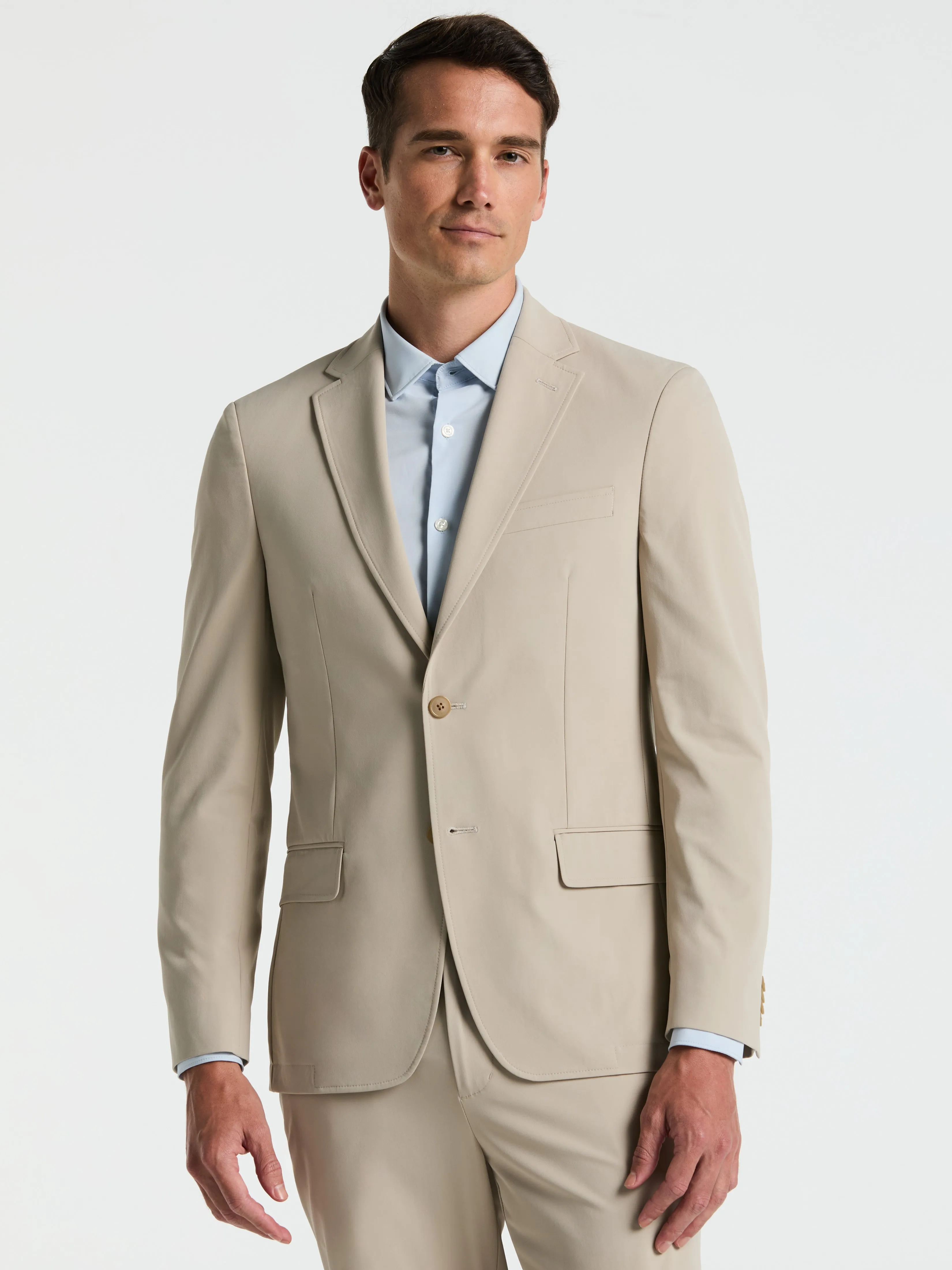 Slim Fit Khaki Tech 2.0 Suit sold by Perry Ellis product image thumbnail 2