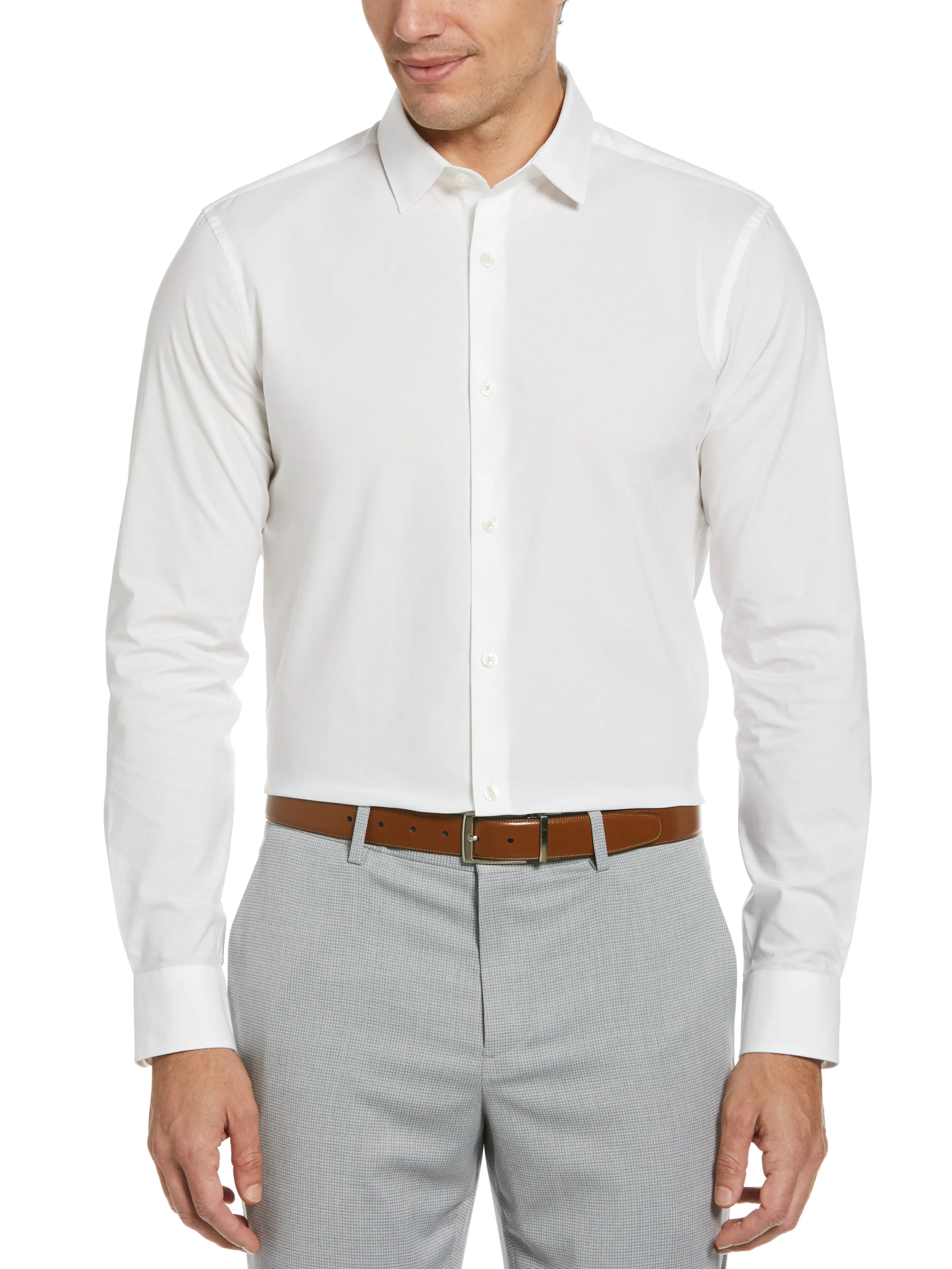 Luxury Cotton Poplin Dress Shirt sold by Perry Ellis product image thumbnail 3