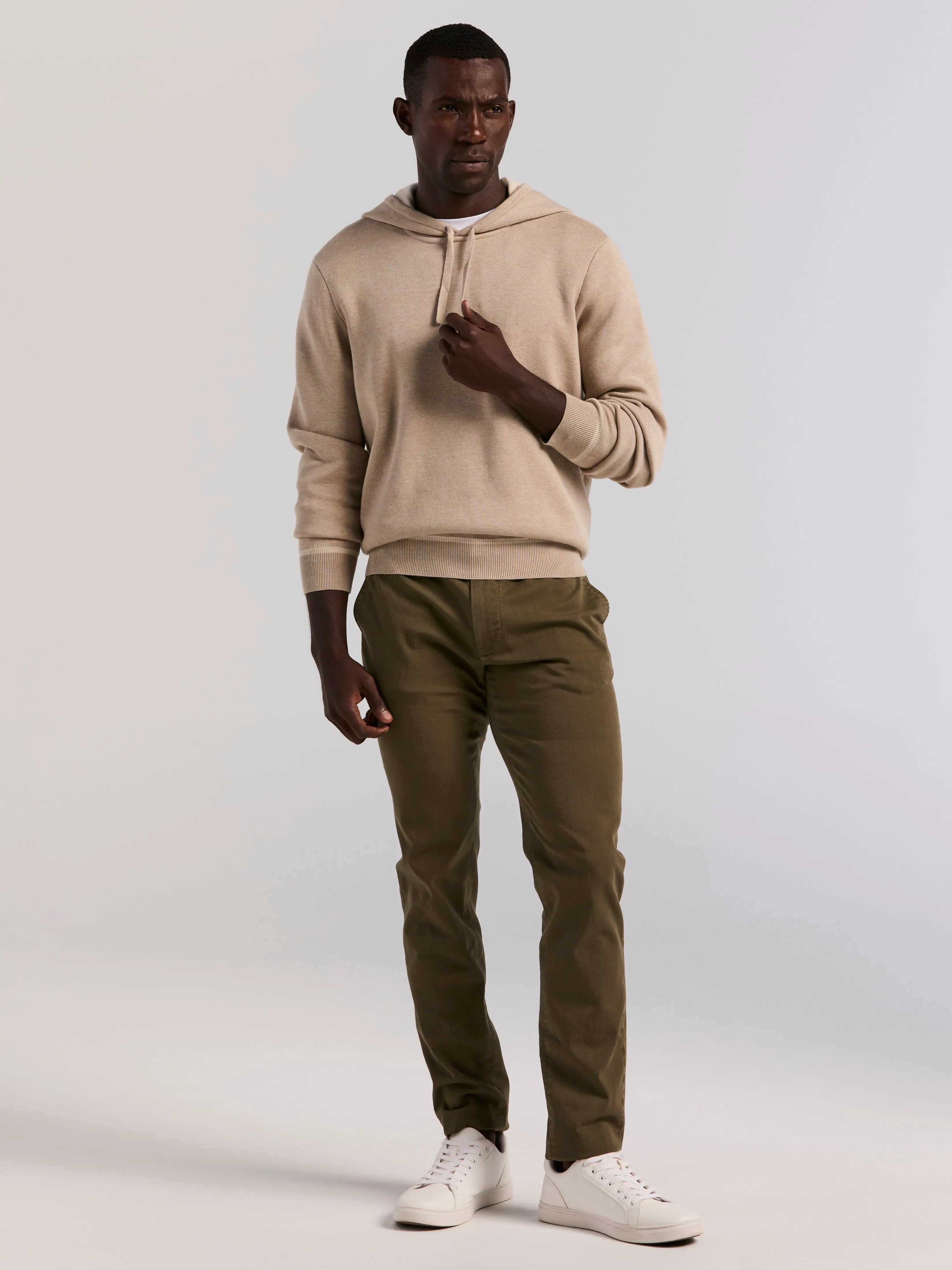 Slim Fit Dyed Solid Twill Chino Pant sold by Perry Ellis