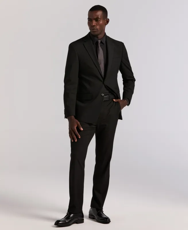 Slim Fit Black Gabardine Suit sold by Perry Ellis