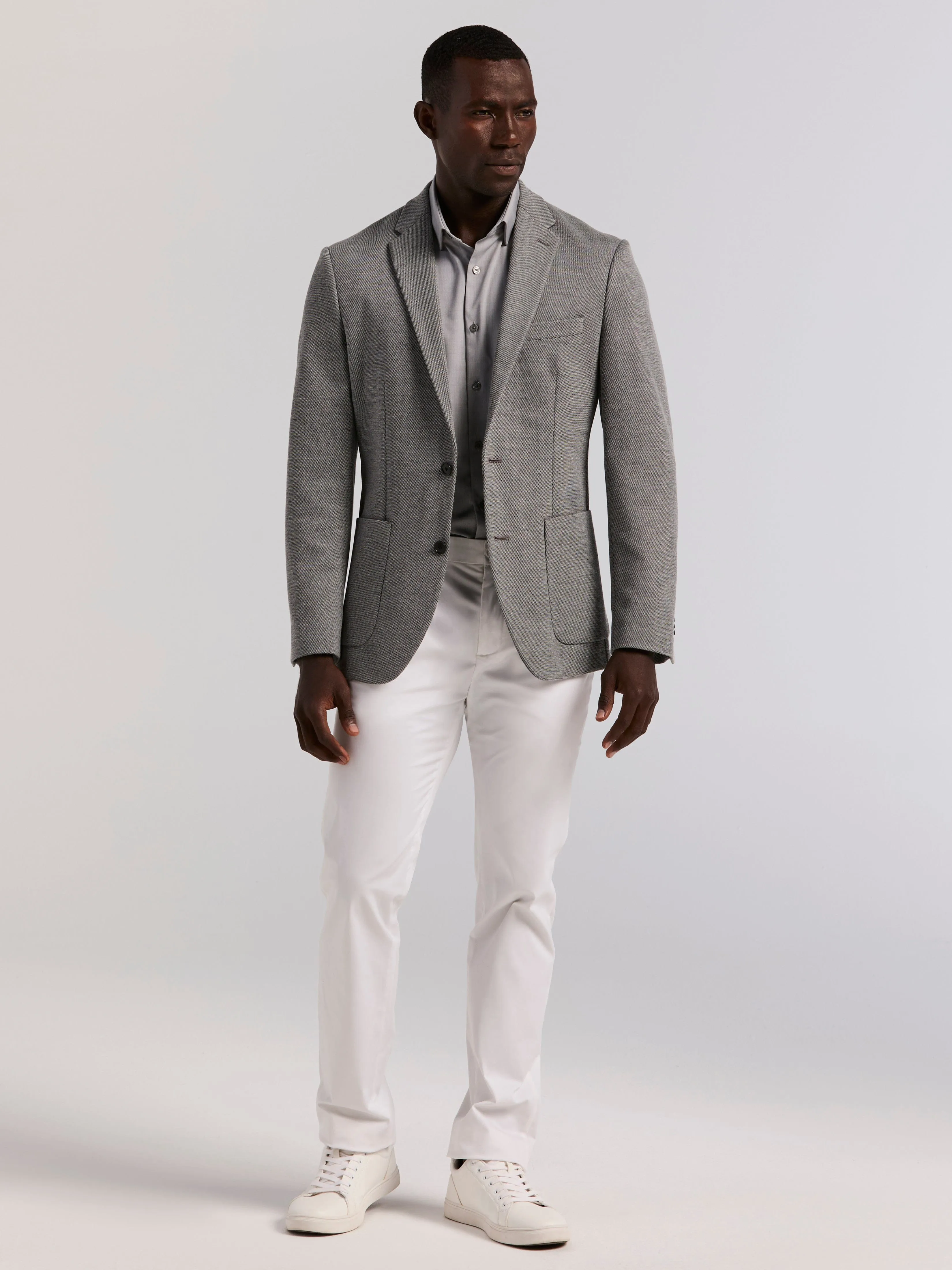 Slim Fit Unlined Textured Sportcoat sold by Perry Ellis product image thumbnail 4