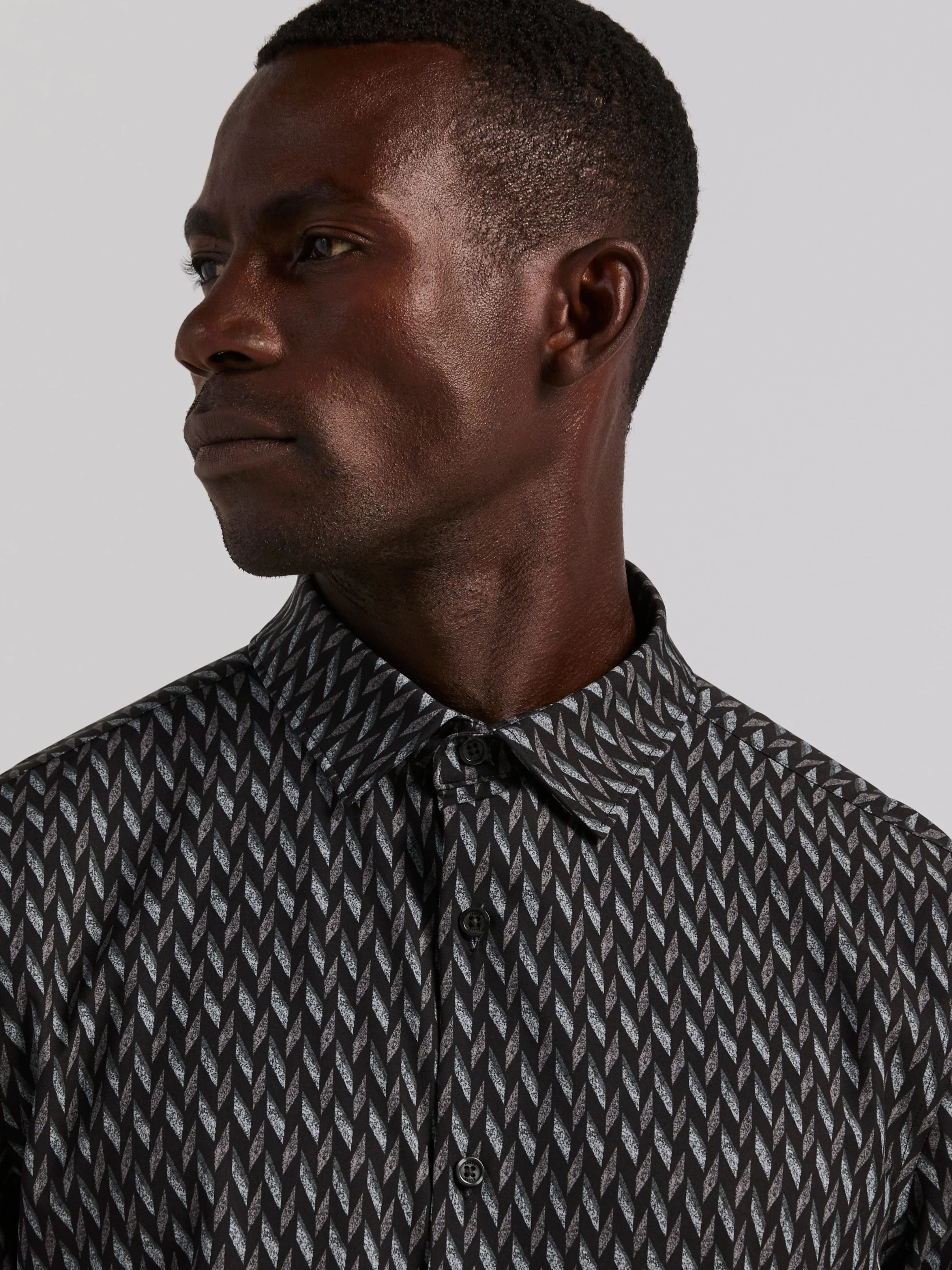 Slim Fit Geo Print Shirt sold by Perry Ellis product image thumbnail 2