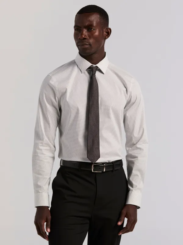 Slim Fit Dot Print Dress Shirt sold by Perry Ellis