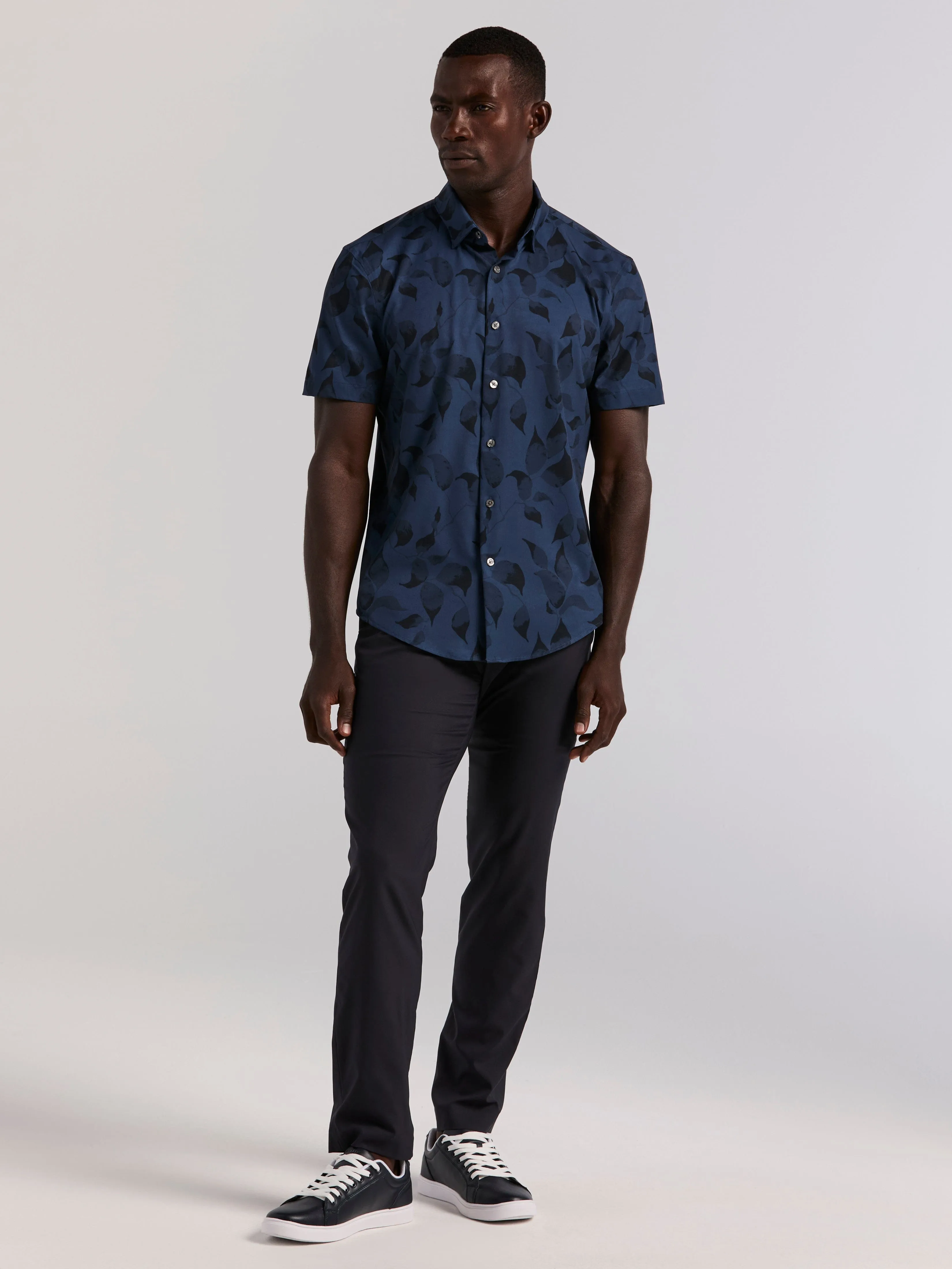 Slim Fit Floral Print Shirt sold by Perry Ellis product image thumbnail 4