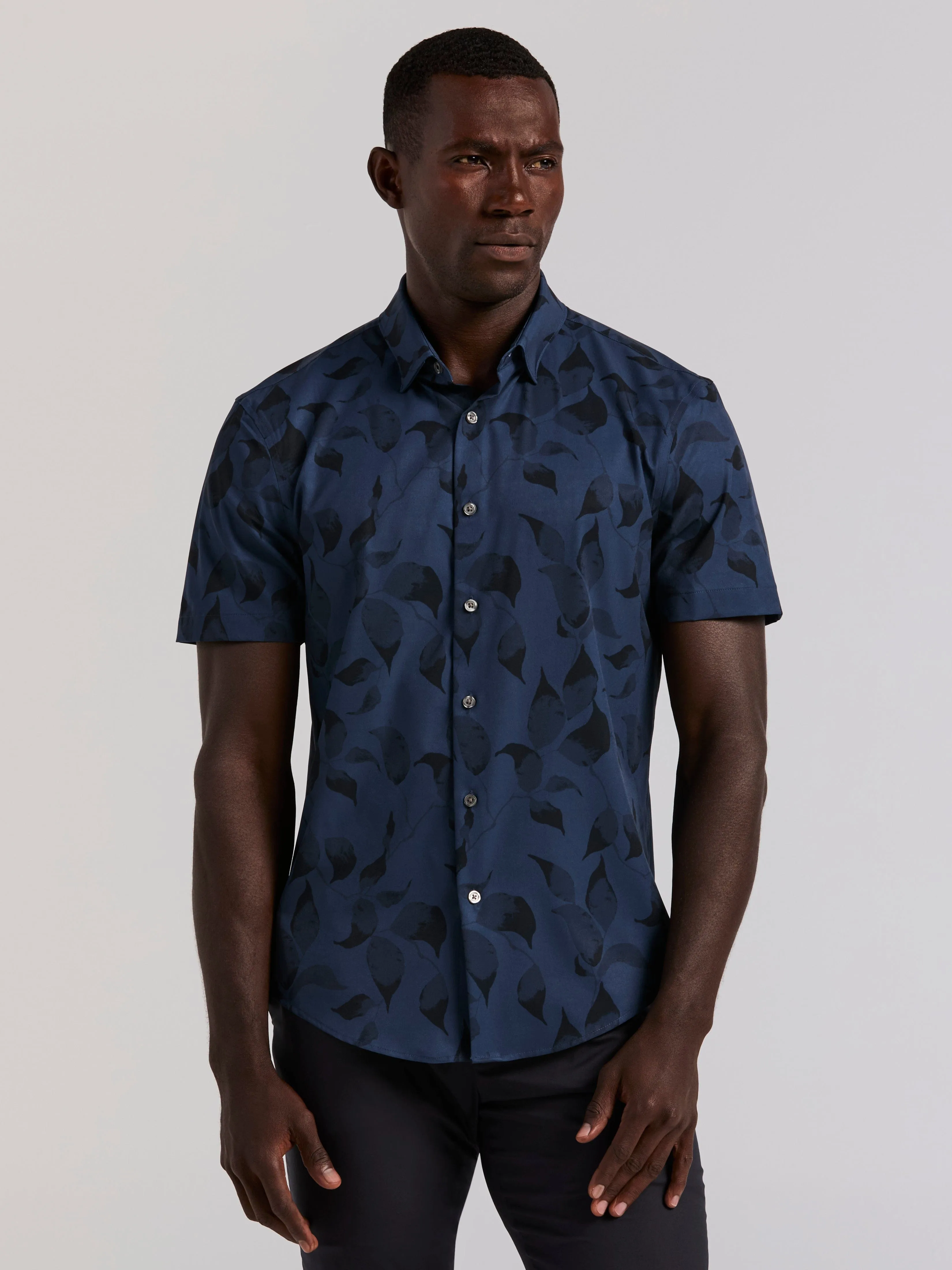 Slim Fit Floral Print Shirt sold by Perry Ellis