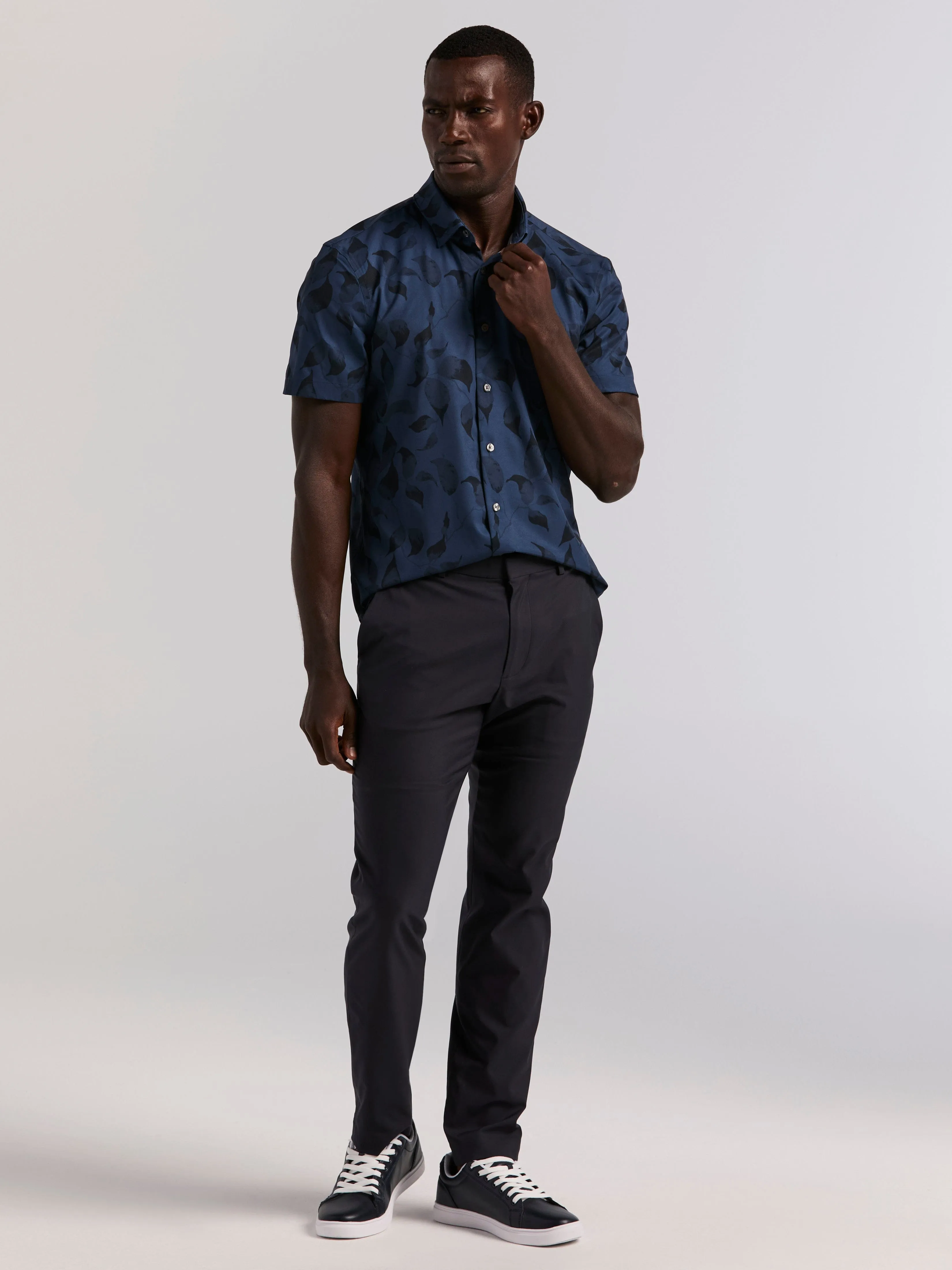 Slim Fit Floral Print Shirt sold by Perry Ellis product image thumbnail 5