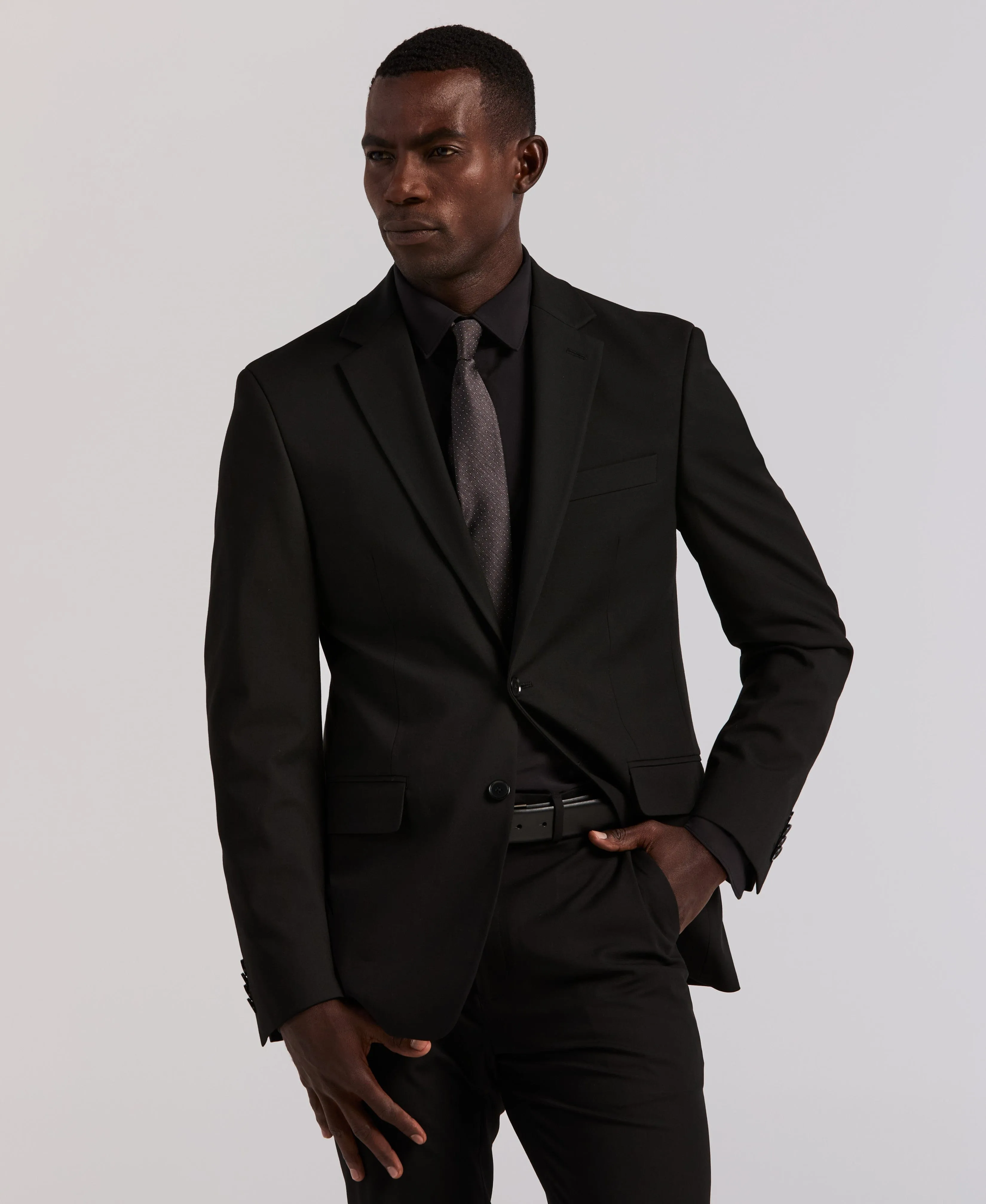 Slim Fit Gabardine Suit sold by Perry Ellis product image thumbnail 3
