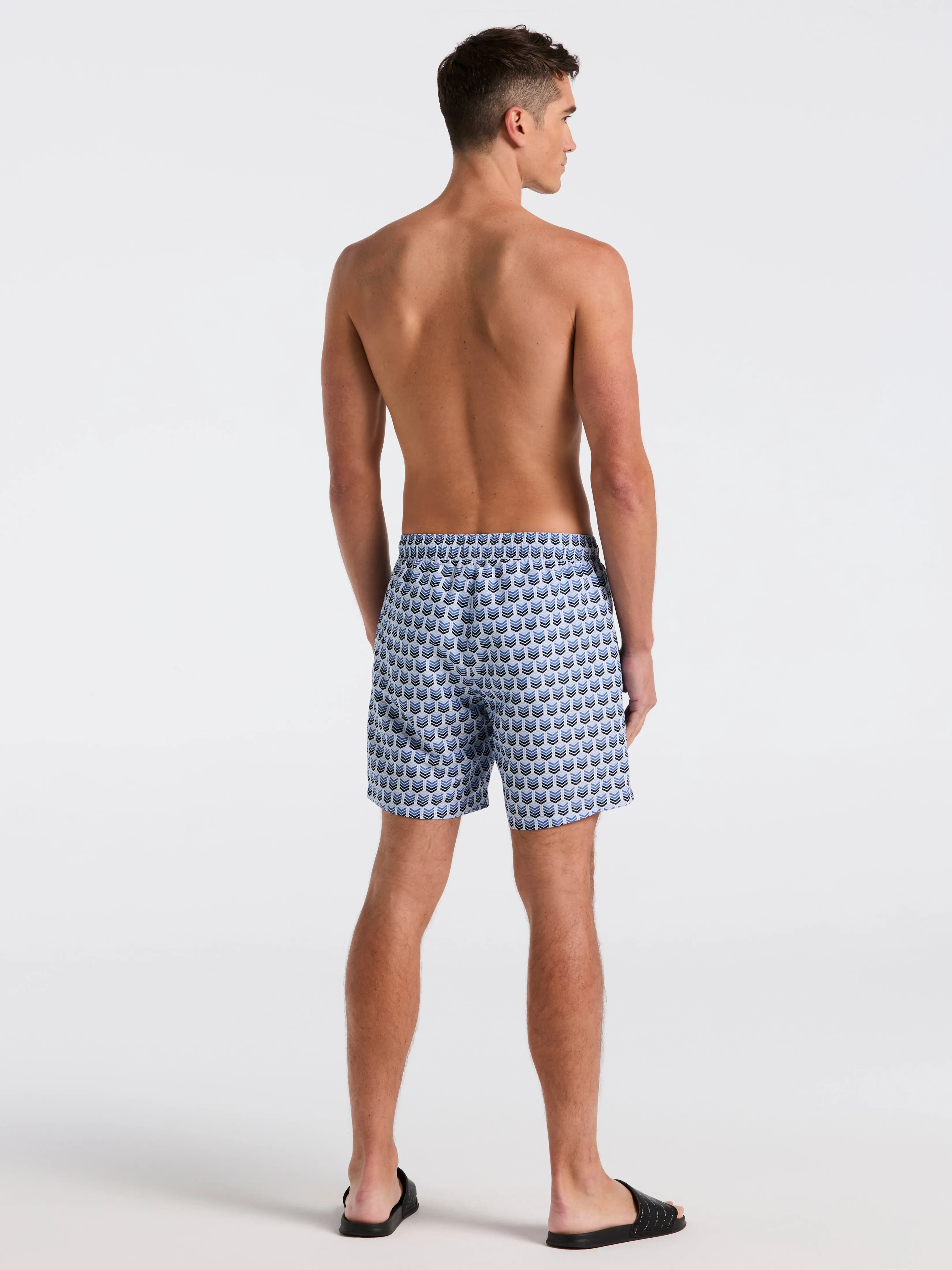 Chevron Print Swim Trunk sold by Perry Ellis product image thumbnail 4