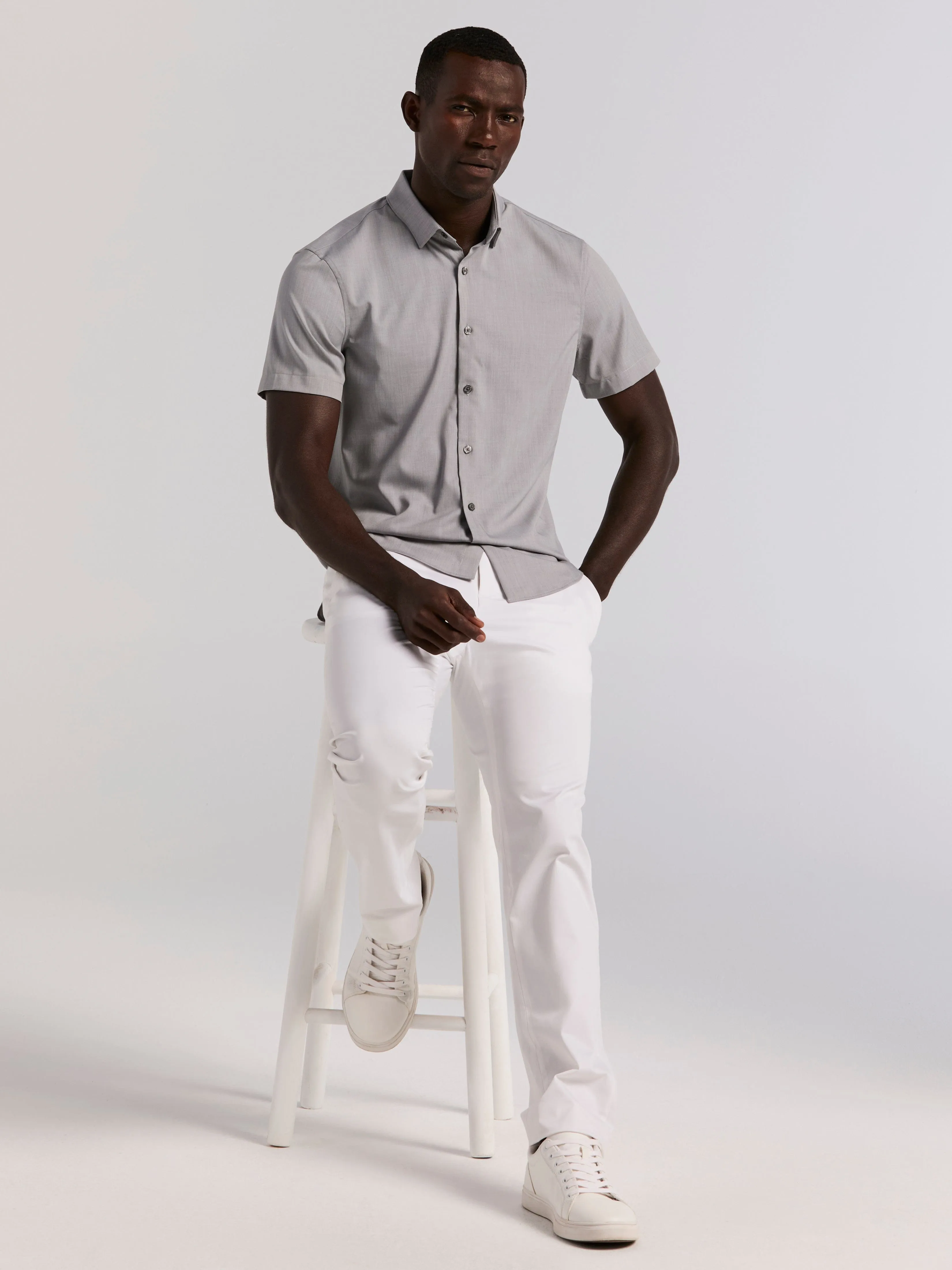 Total Stretch Heathered Shirt sold by Perry Ellis product image thumbnail 5