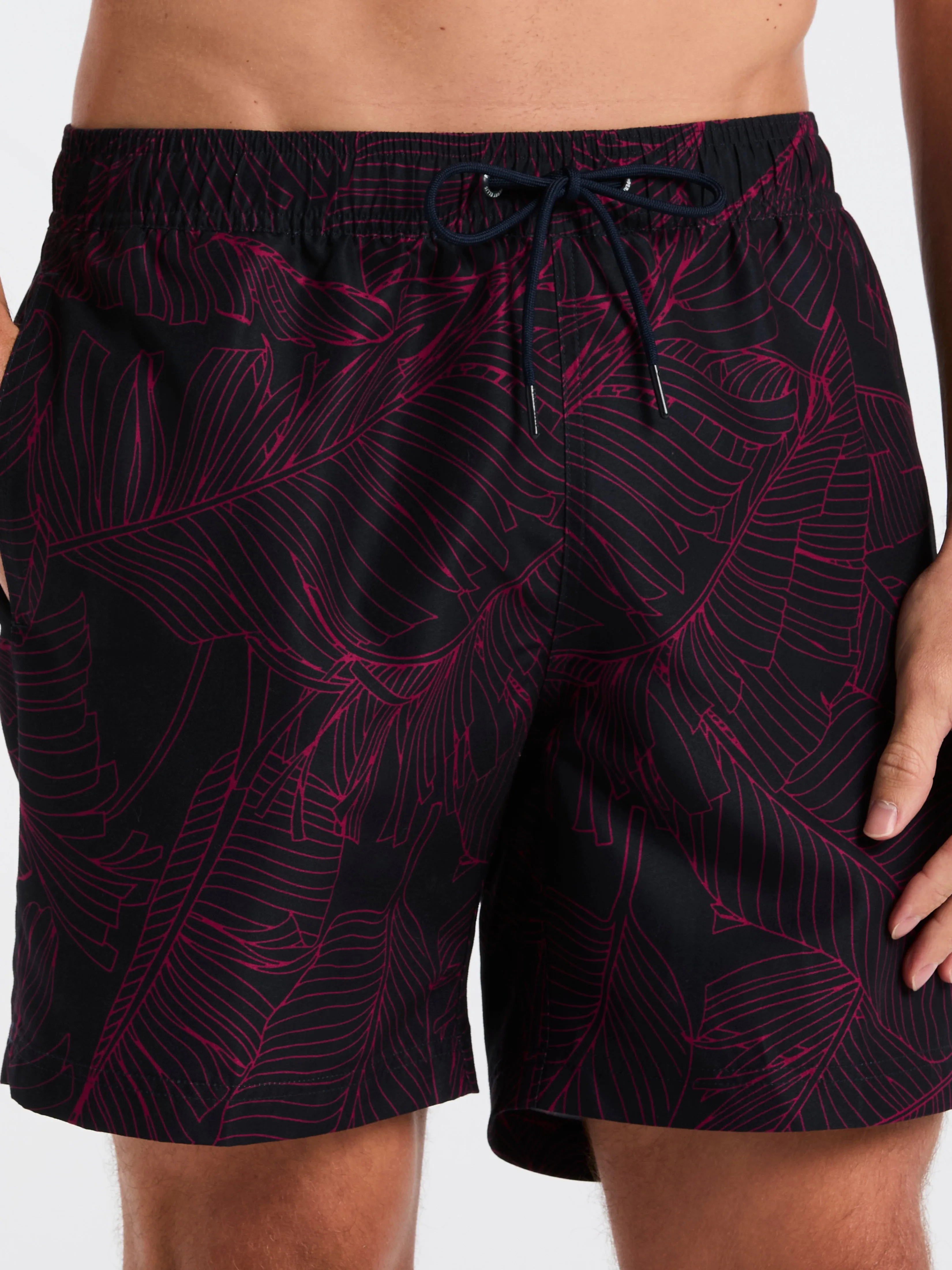 Botanical Line Print Swim Trunk sold by Perry Ellis product image thumbnail 2