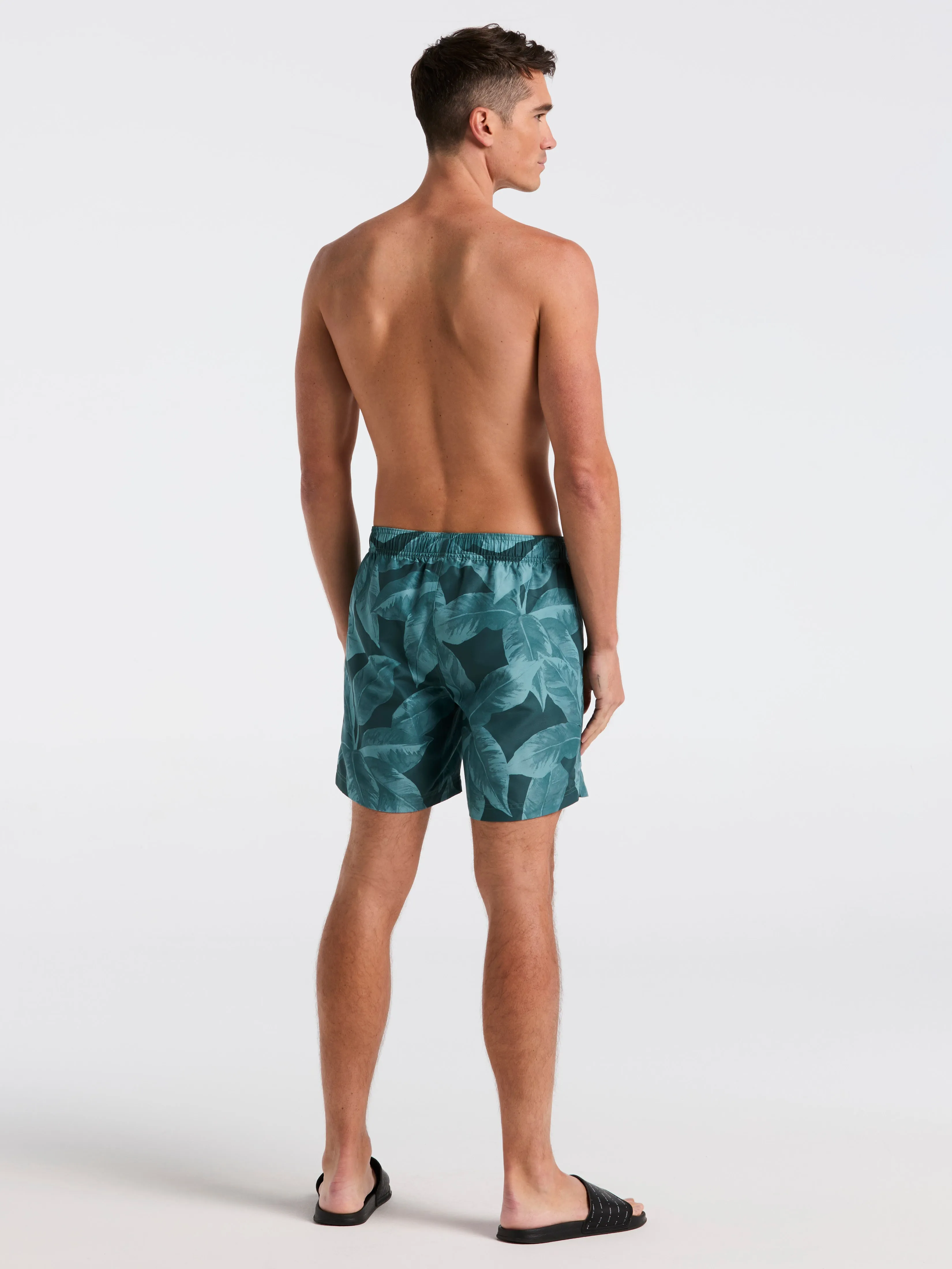 Tropical Plant Print Swim Trunk sold by Perry Ellis product image thumbnail 4