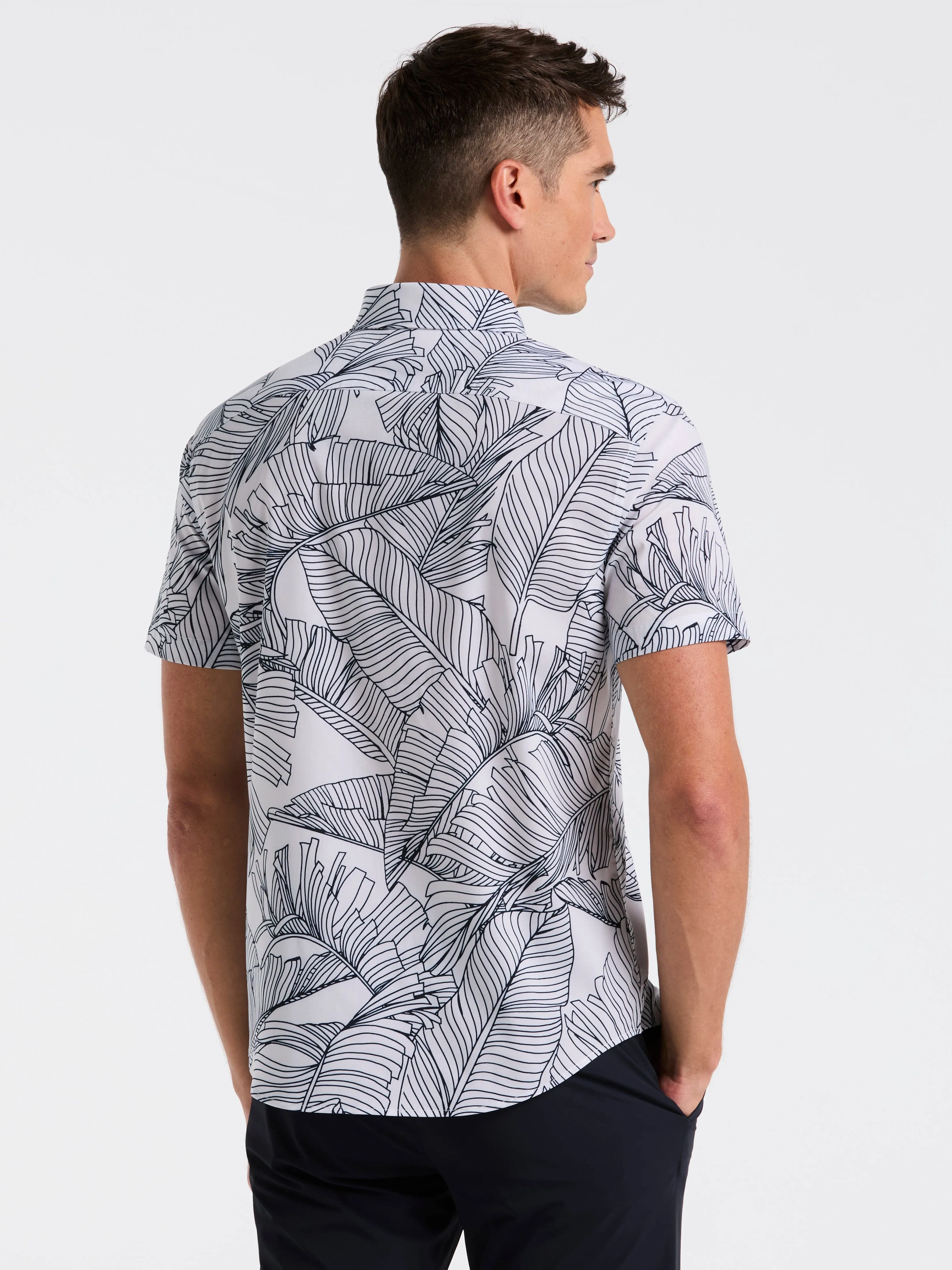 Slim Fit Botanical Print Shirt sold by Perry Ellis product image thumbnail 3