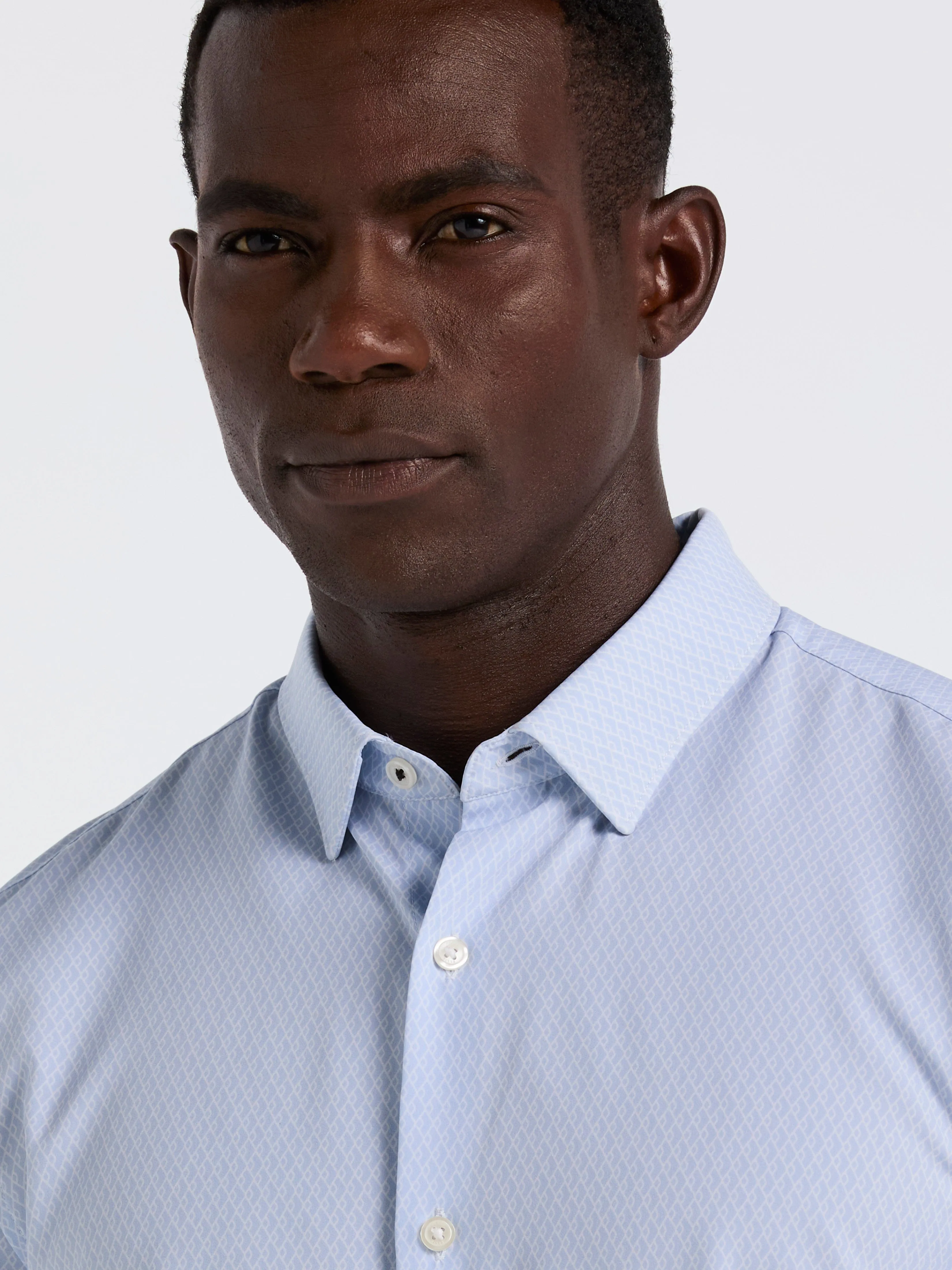 Slim Fit Total Stretch Diamond Geo Print Shirt sold by Perry Ellis product image thumbnail 2