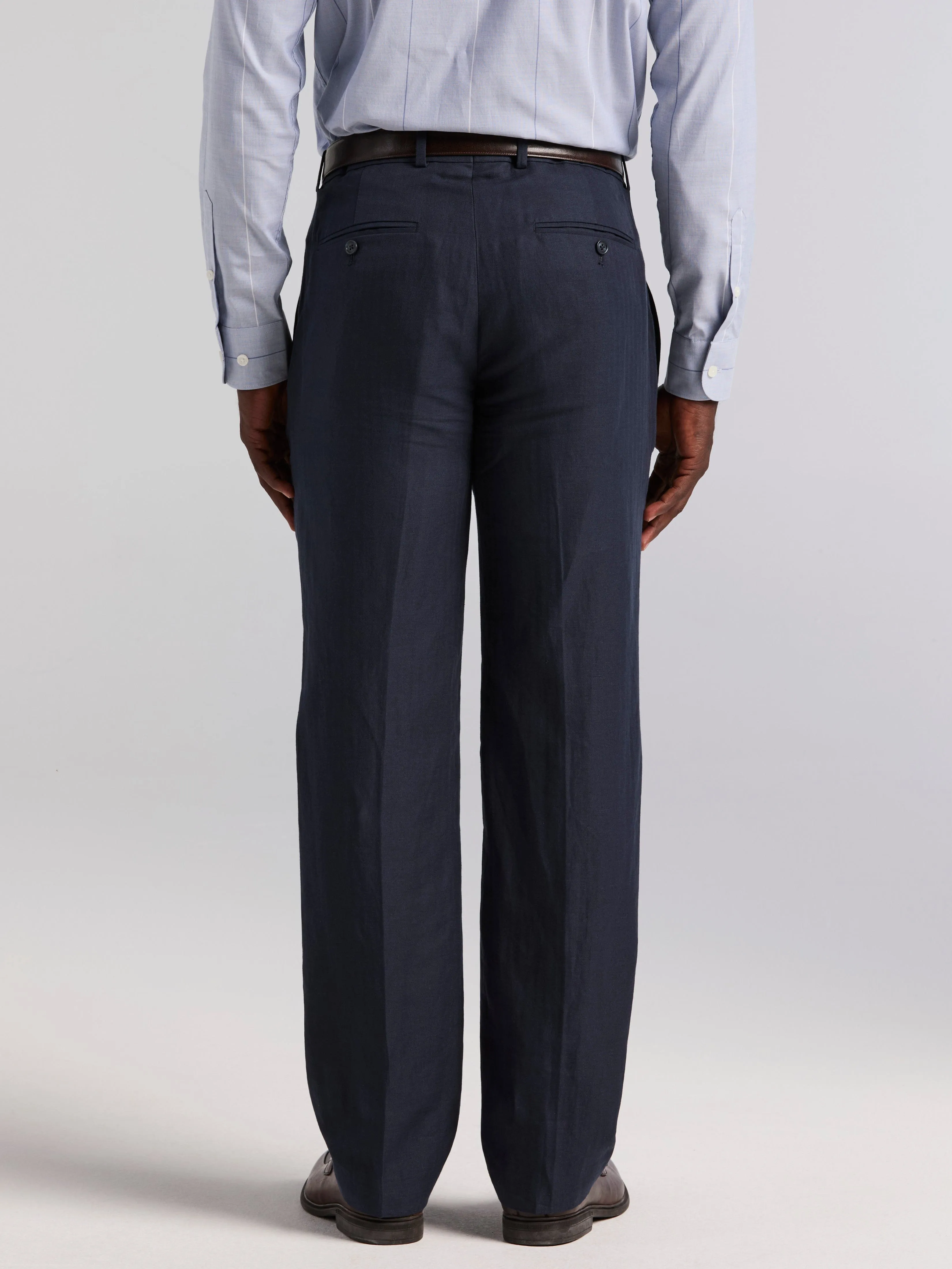 Linen Blend Herringbone Suit Pant sold by Perry Ellis product image thumbnail 4