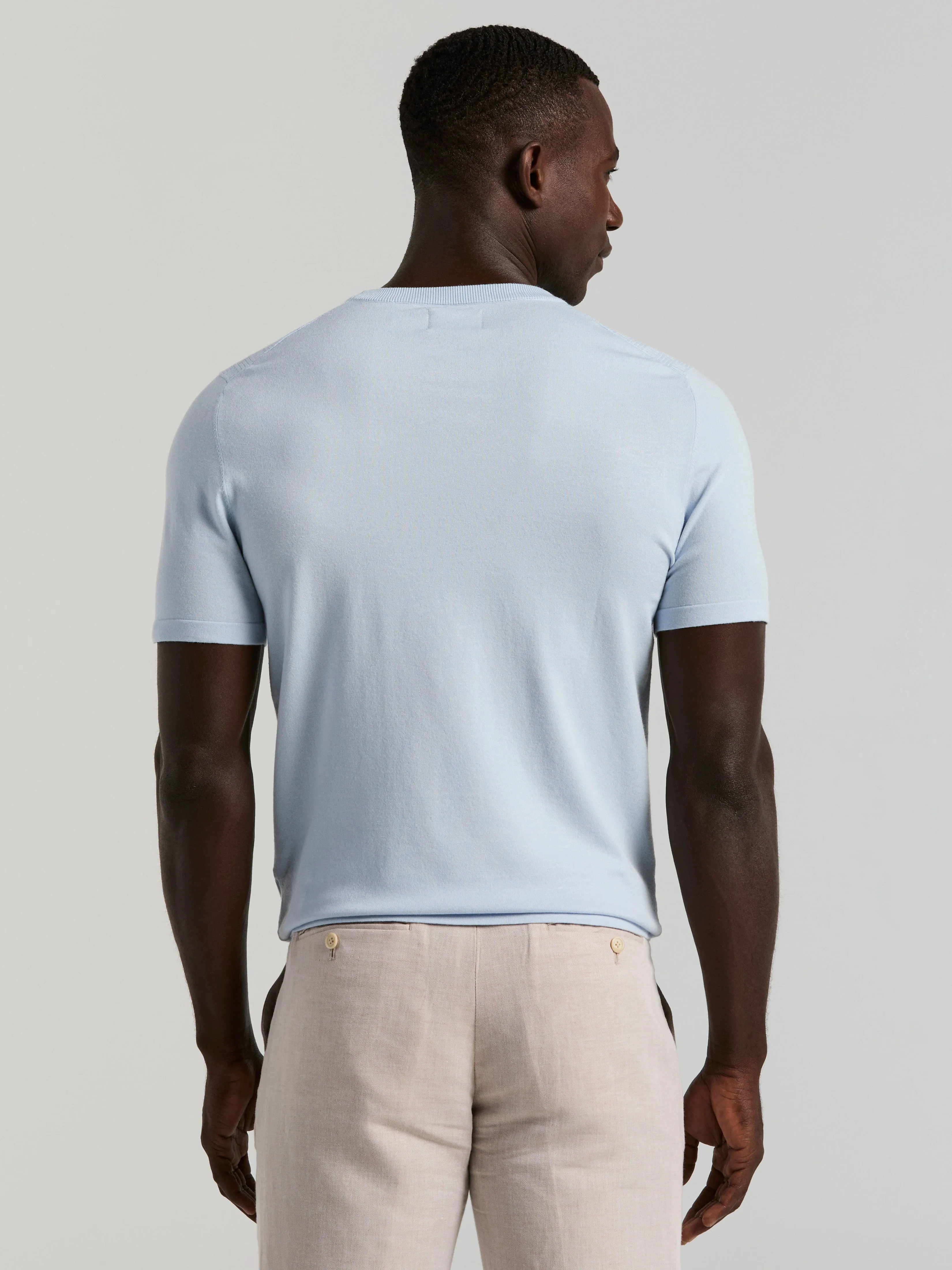 Geometric Textured Sweater Tee sold by Perry Ellis product image thumbnail 4