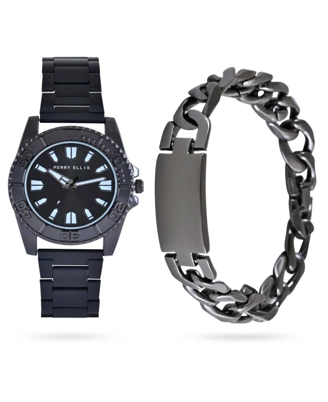 Watch & Bracelet Gift Set sold by Perry Ellis