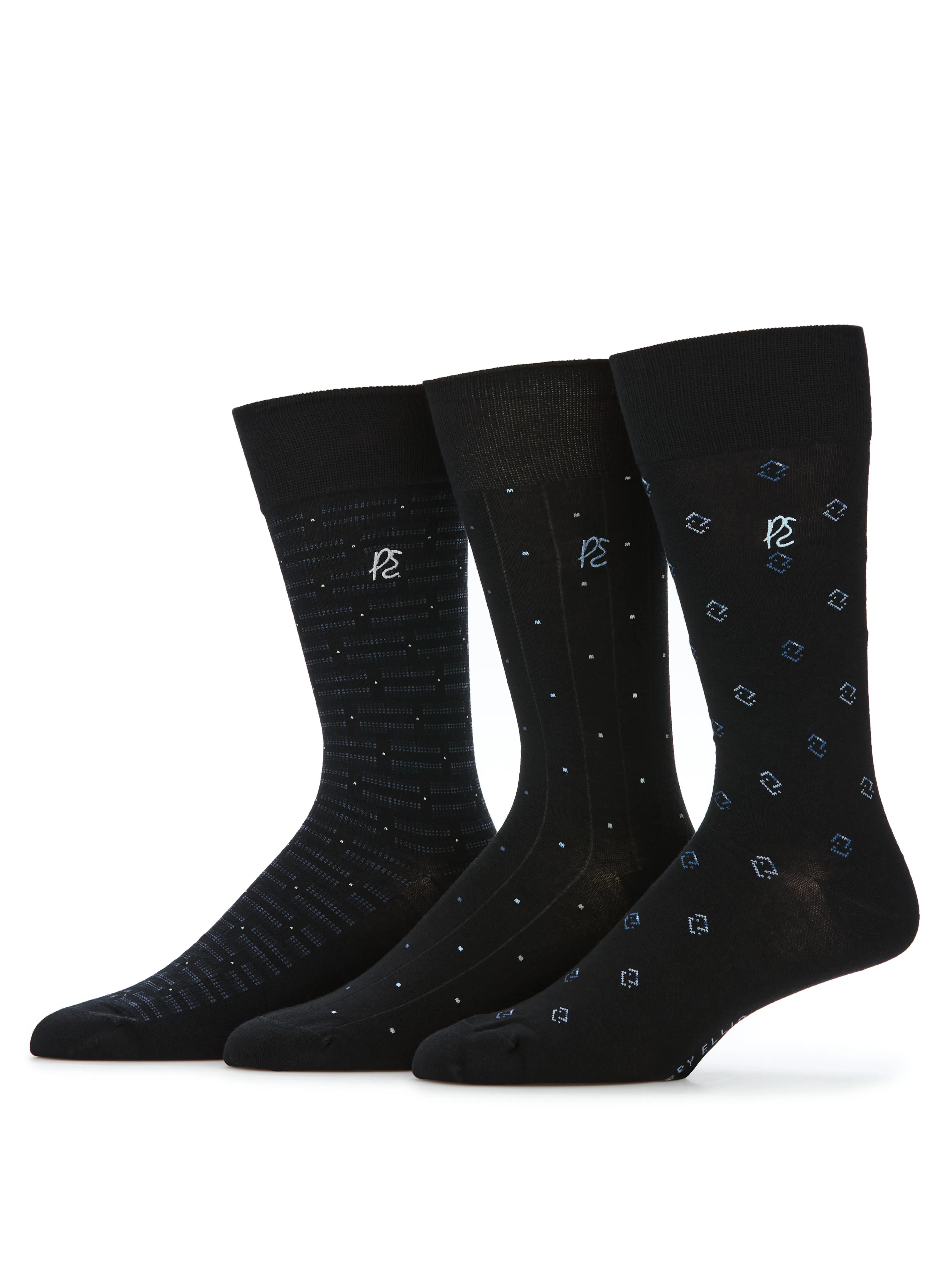3-Pack Neats Patterned Dress Socks sold by Perry Ellis