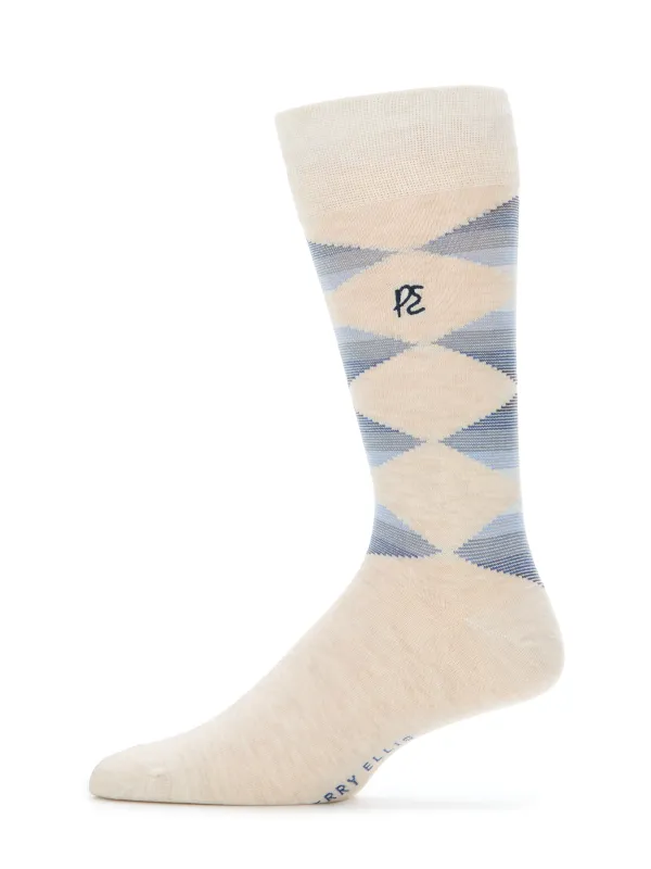 Multi Color Striped Argyle Socks sold by Perry Ellis