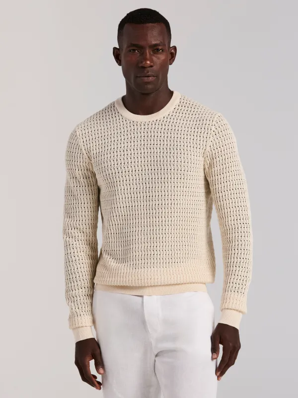Cotton Crew Neck Sweater sold by Perry Ellis