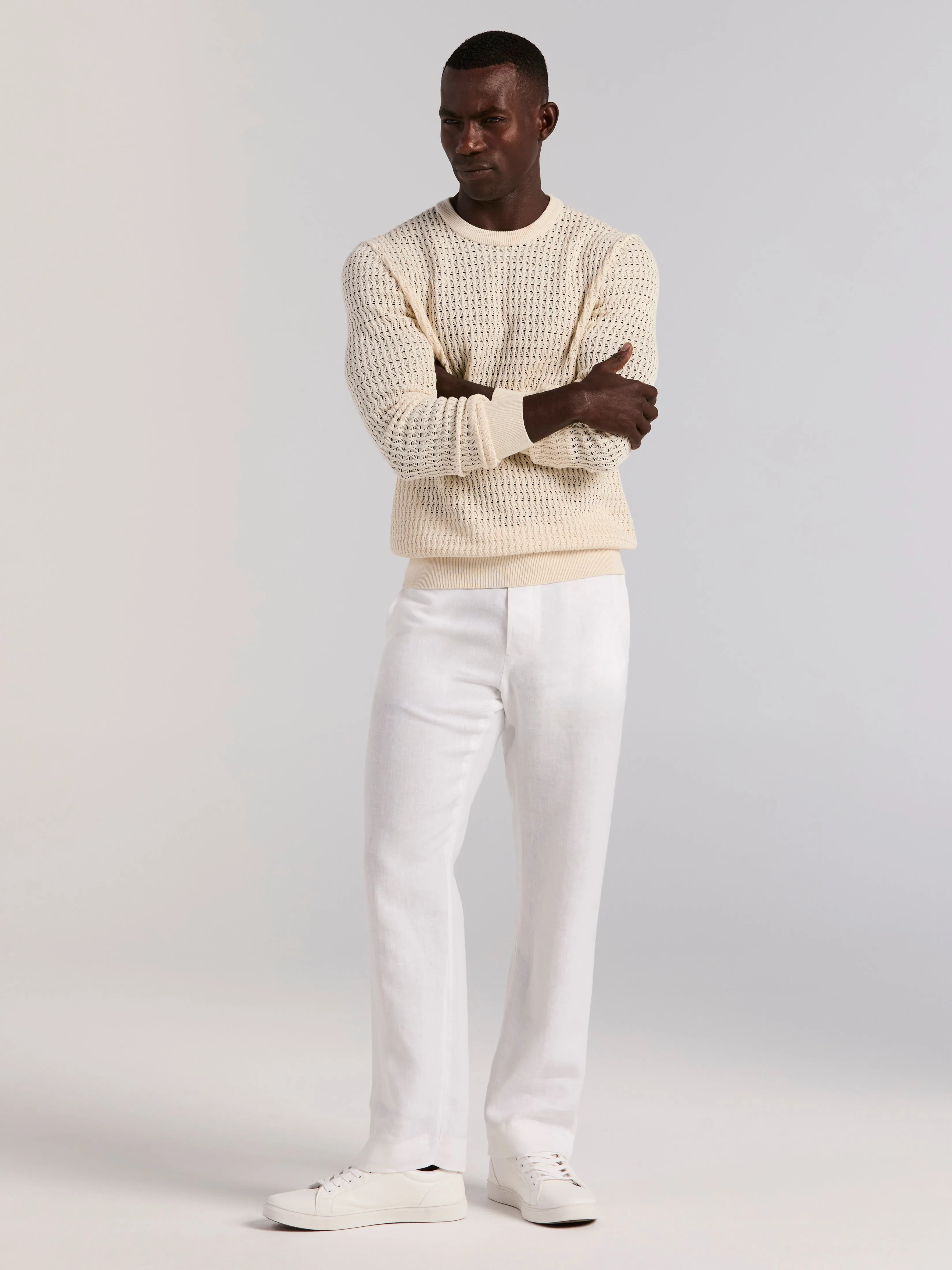 Cotton Crew Neck Sweater sold by Perry Ellis product image thumbnail 5