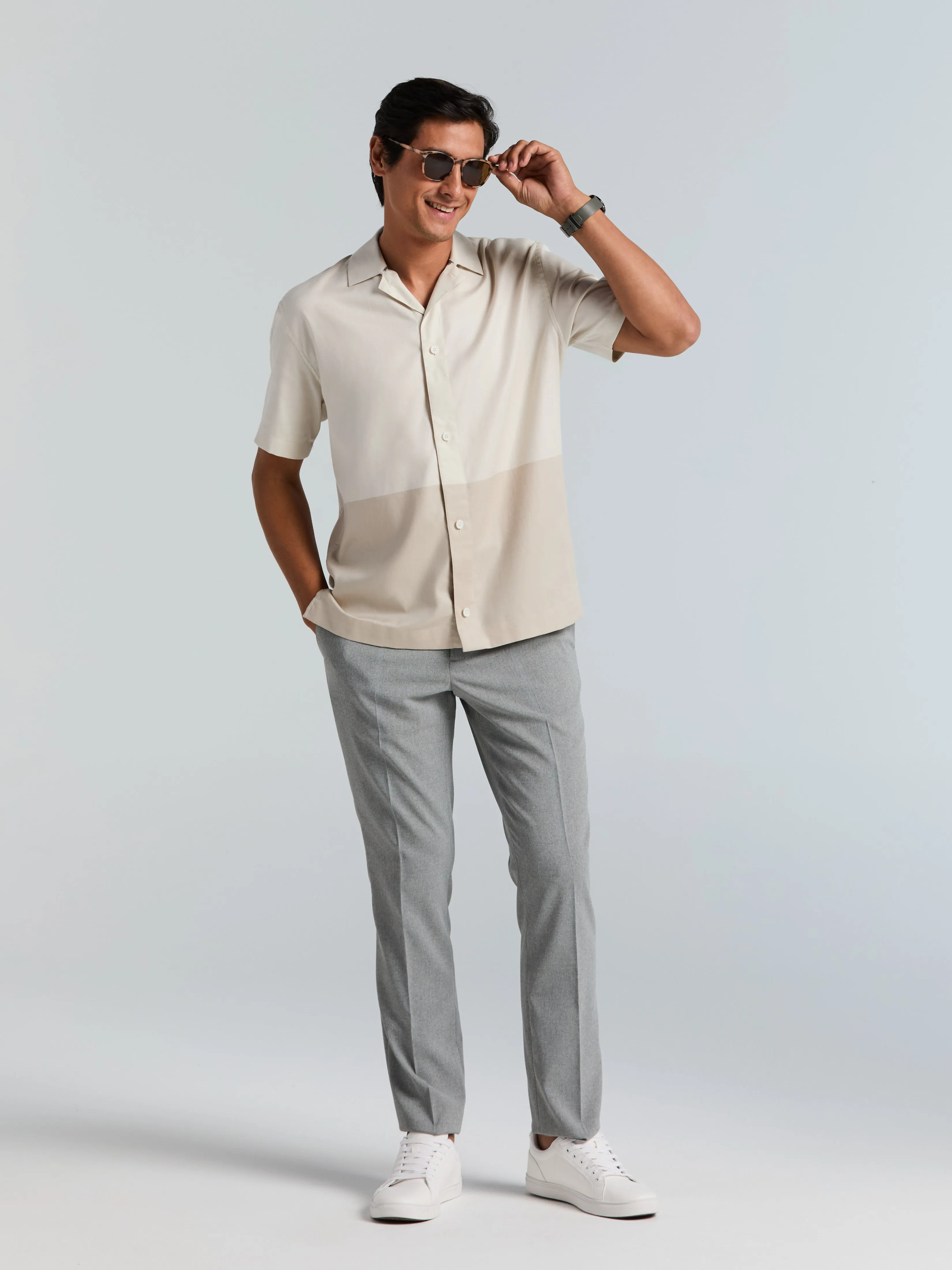 Tonal Colorblock Shirt sold by Perry Ellis product image thumbnail 4