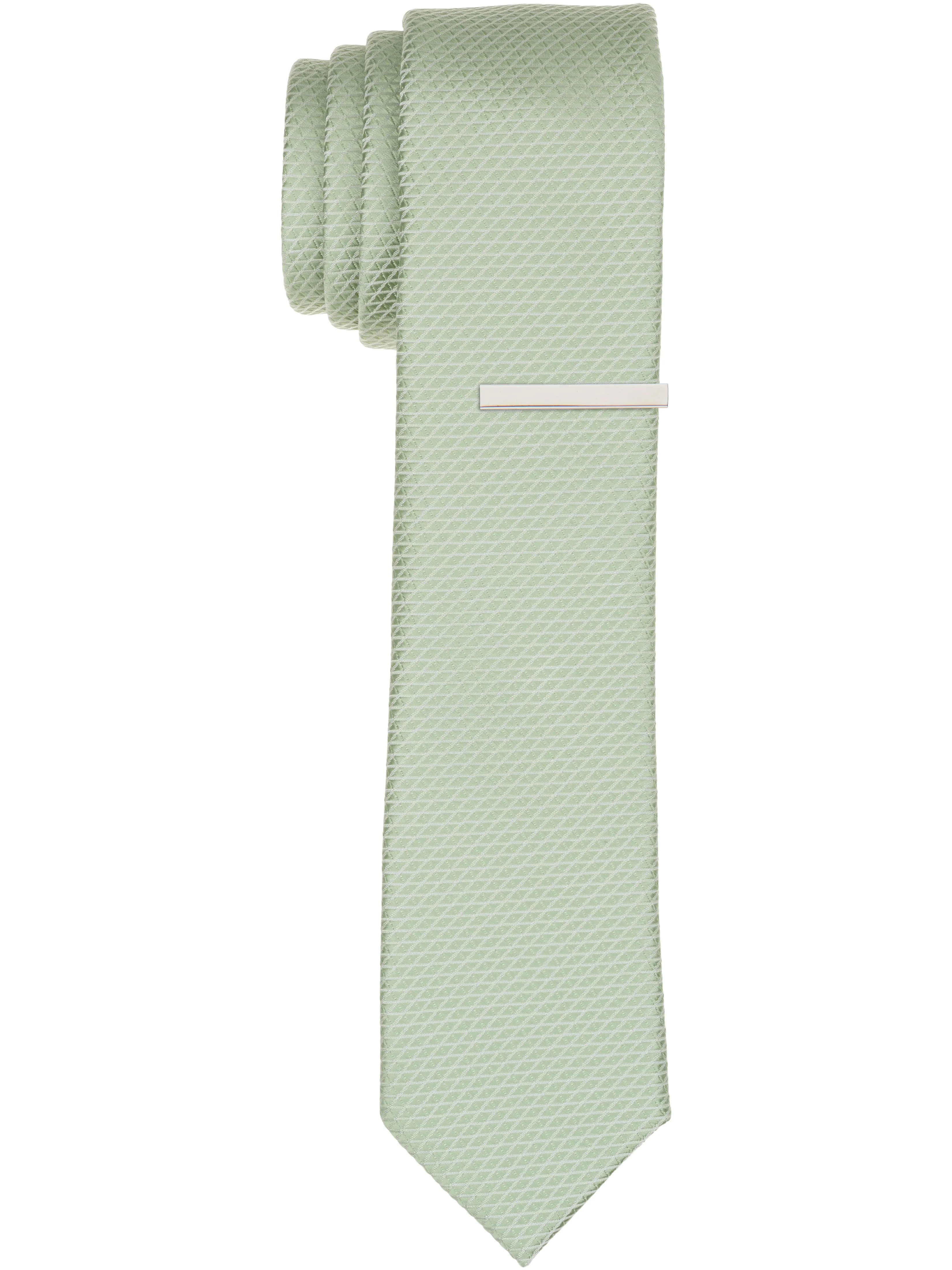 Solid Plain weave Micro Slim Tie sold by Perry Ellis product image thumbnail 5