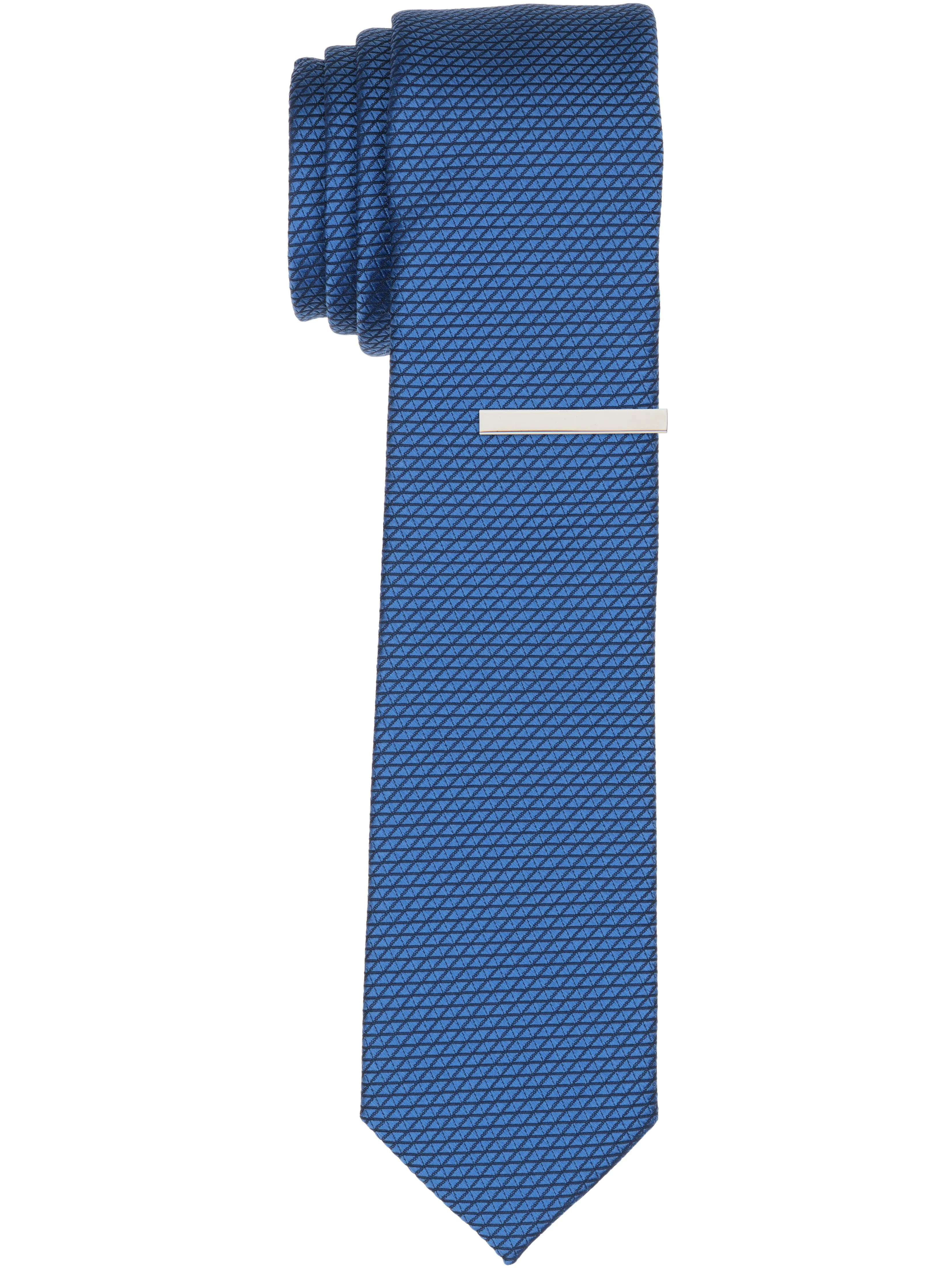 Solid Plain weave Micro Slim Tie sold by Perry Ellis product image thumbnail 2