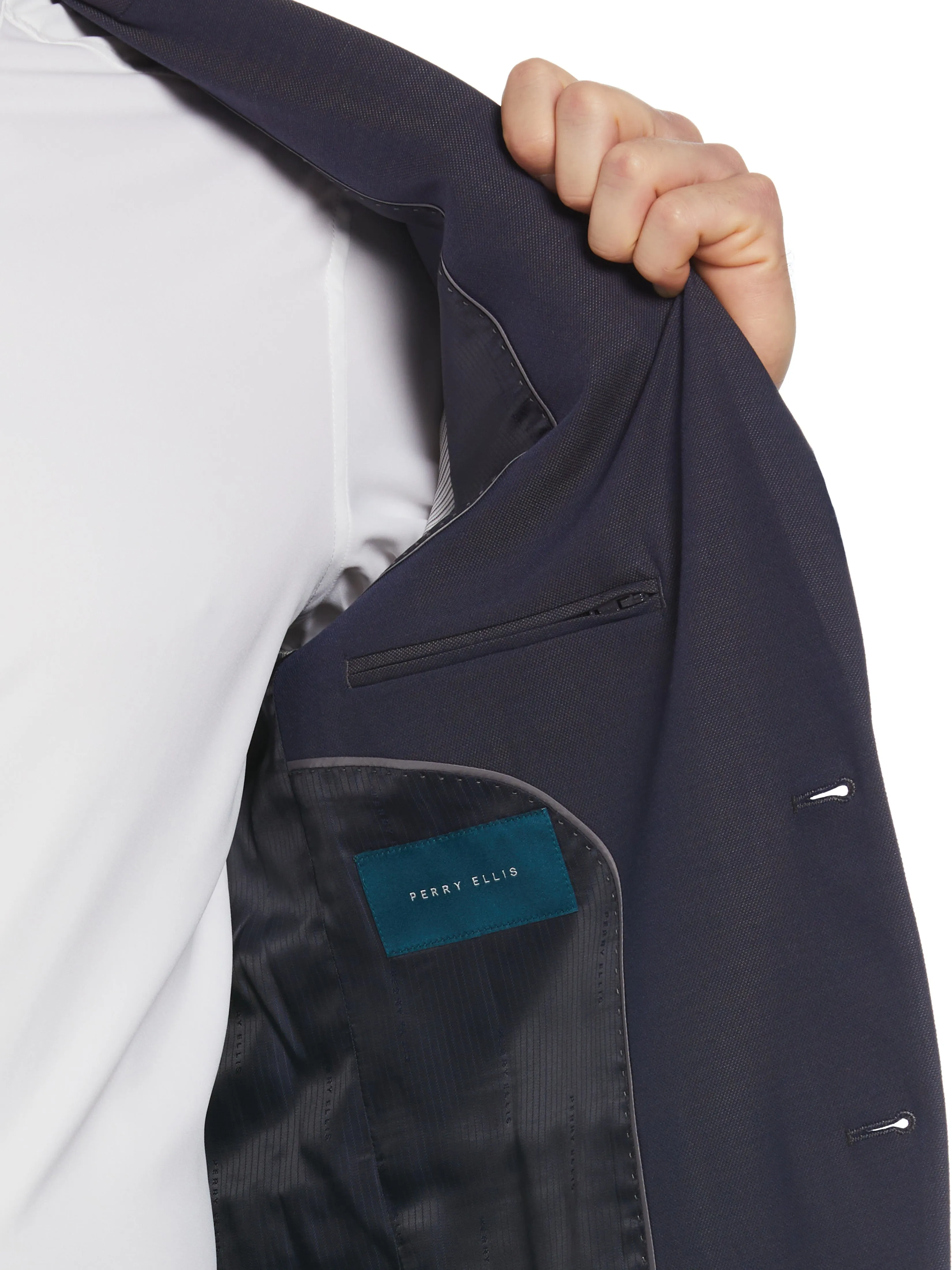 Slim Fit Peak Lapel Louis Suit Jacket sold by Perry Ellis product image thumbnail 4