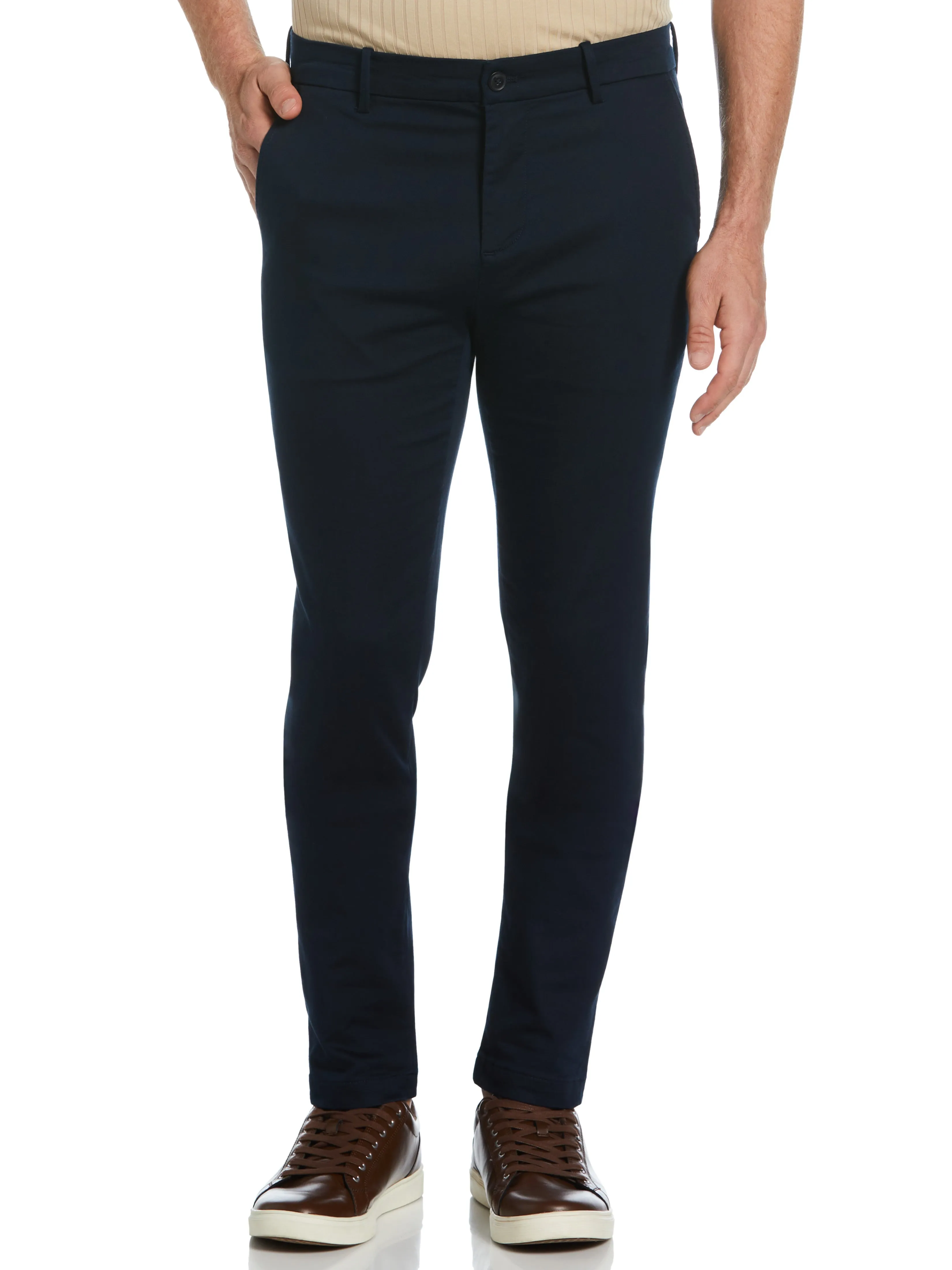 Skinny Fit Anywhere Flat Front Stretch Chino sold by Perry Ellis product image thumbnail 5