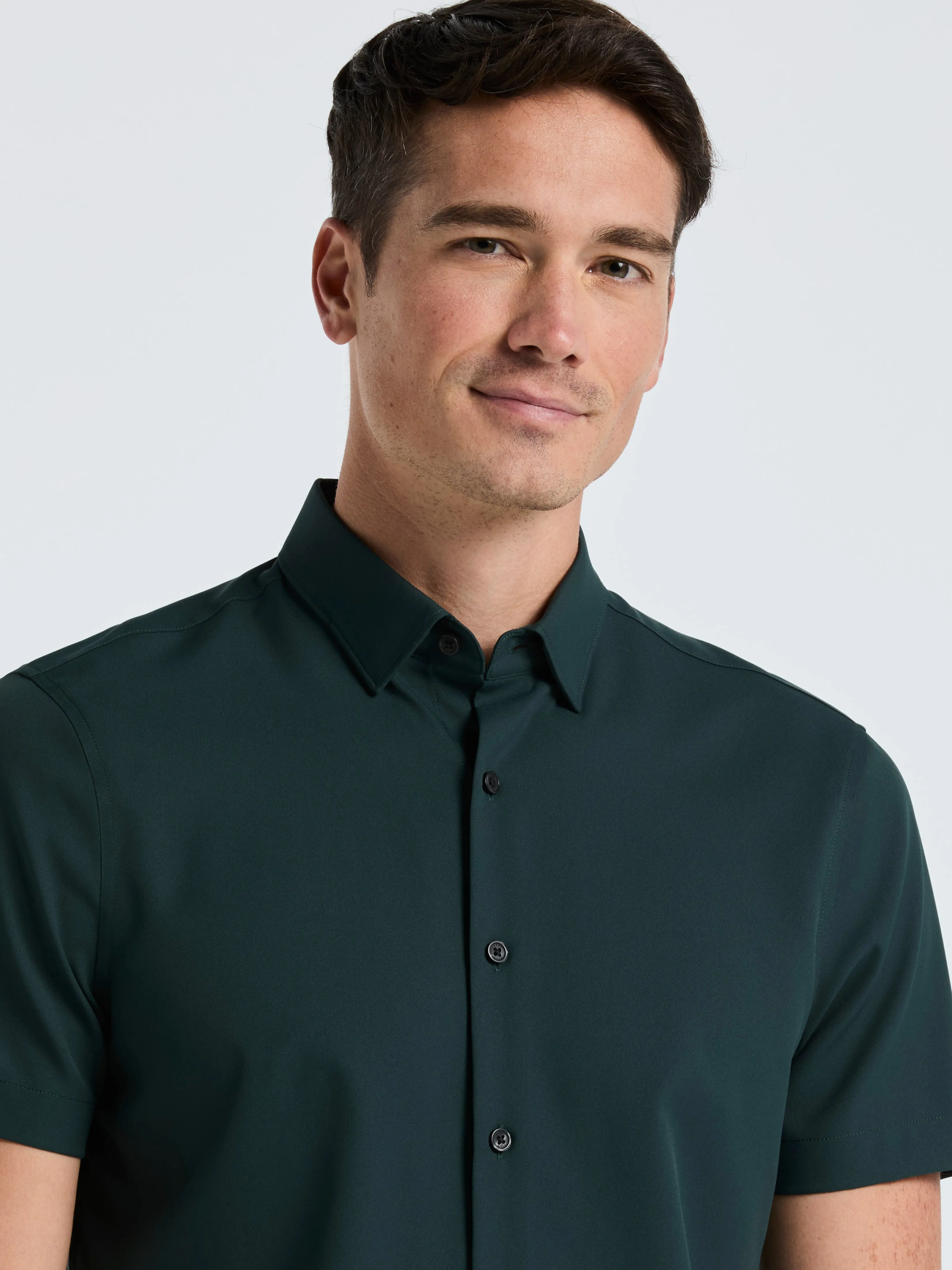 Slim Fit Total Stretch Solid Shirt sold by Perry Ellis product image thumbnail 3