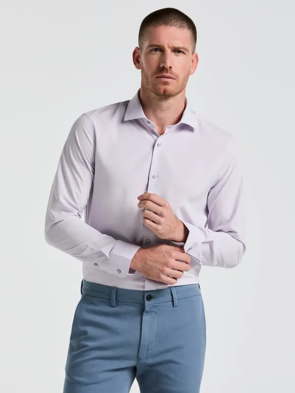 Performance Tech Solid Dress Shirt made by Perry Ellis