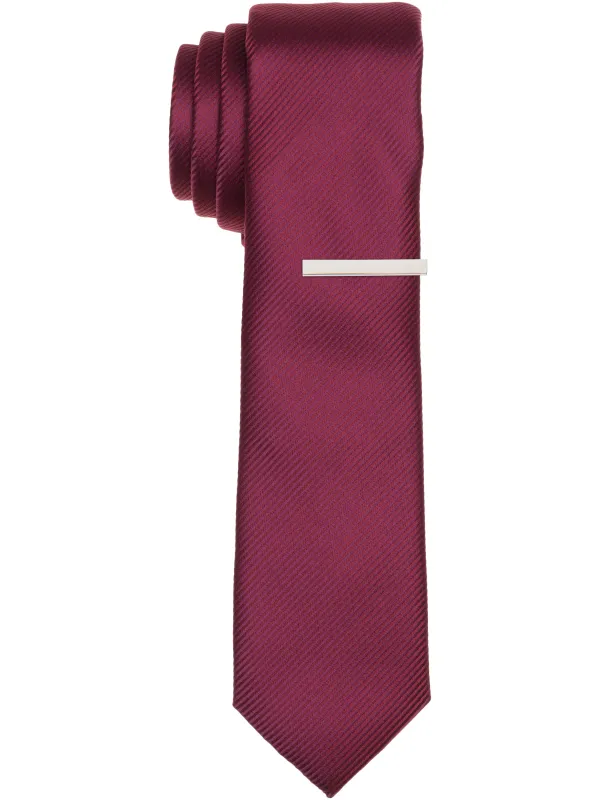 Slim Fit Fineline Solid Tie sold by Perry Ellis