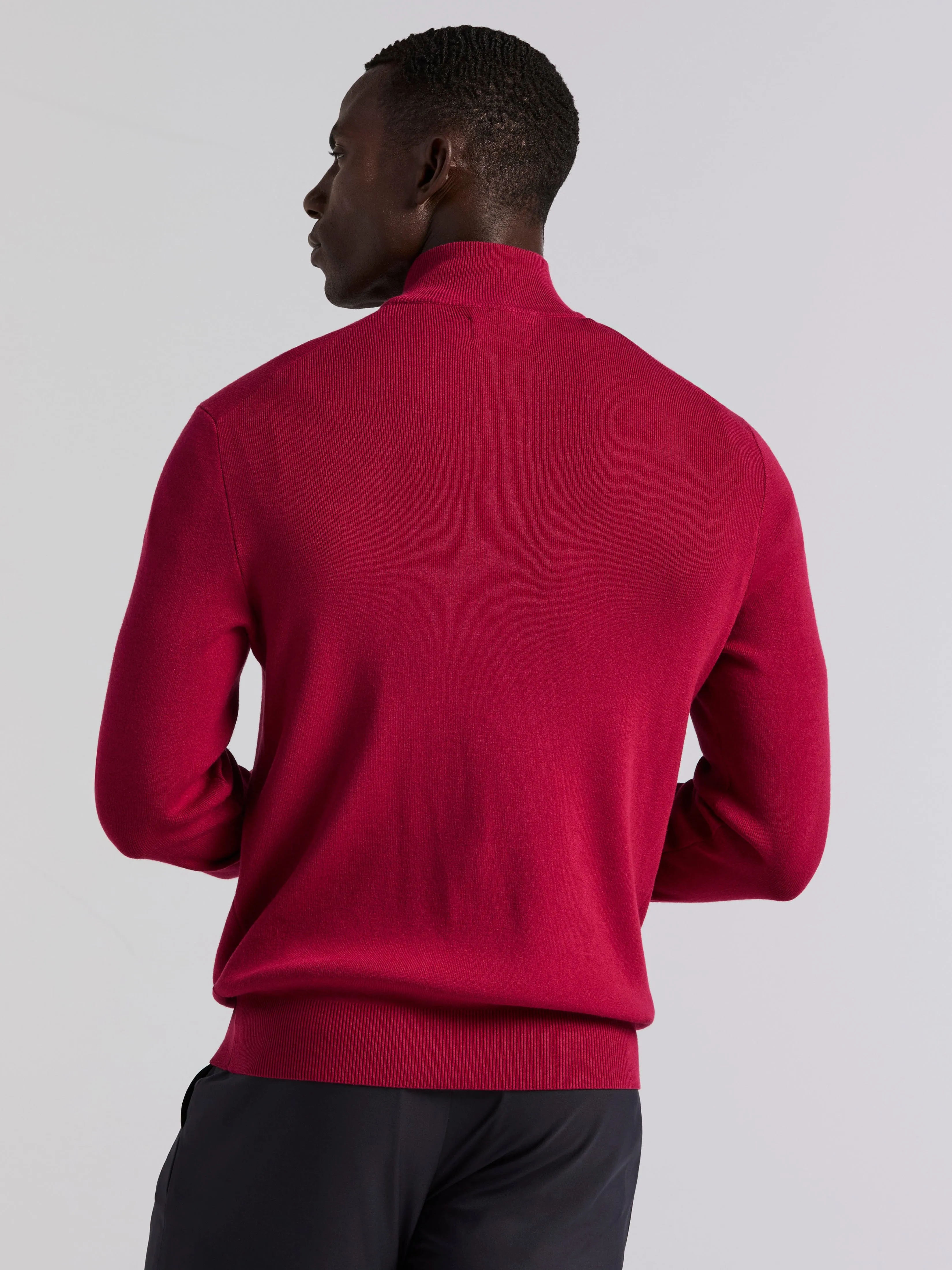 Tech Knit Quarter Zip Sweater sold by Perry Ellis product image thumbnail 2