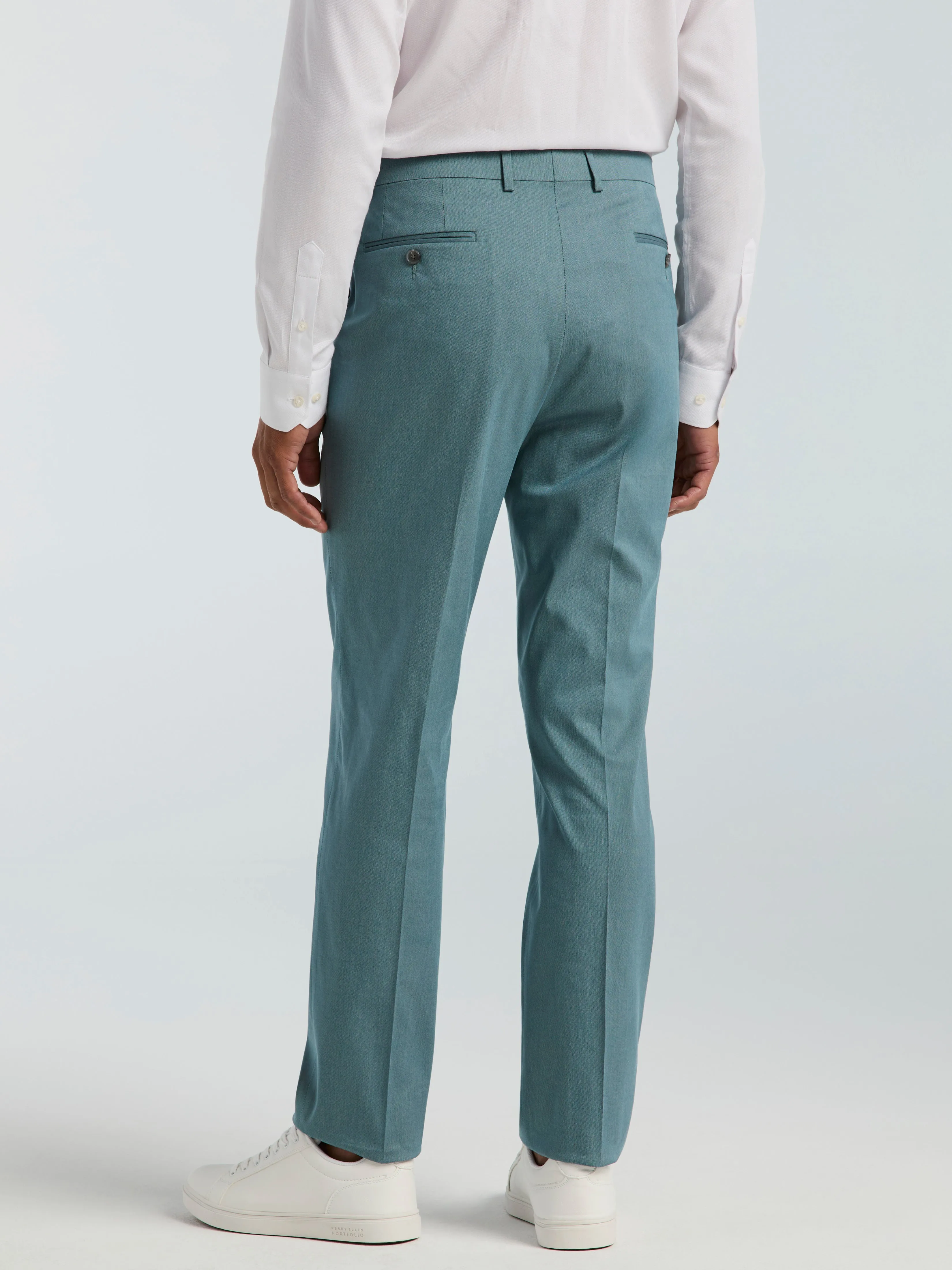 Slim Fit Textured Suit Pant sold by Perry Ellis product image thumbnail 3