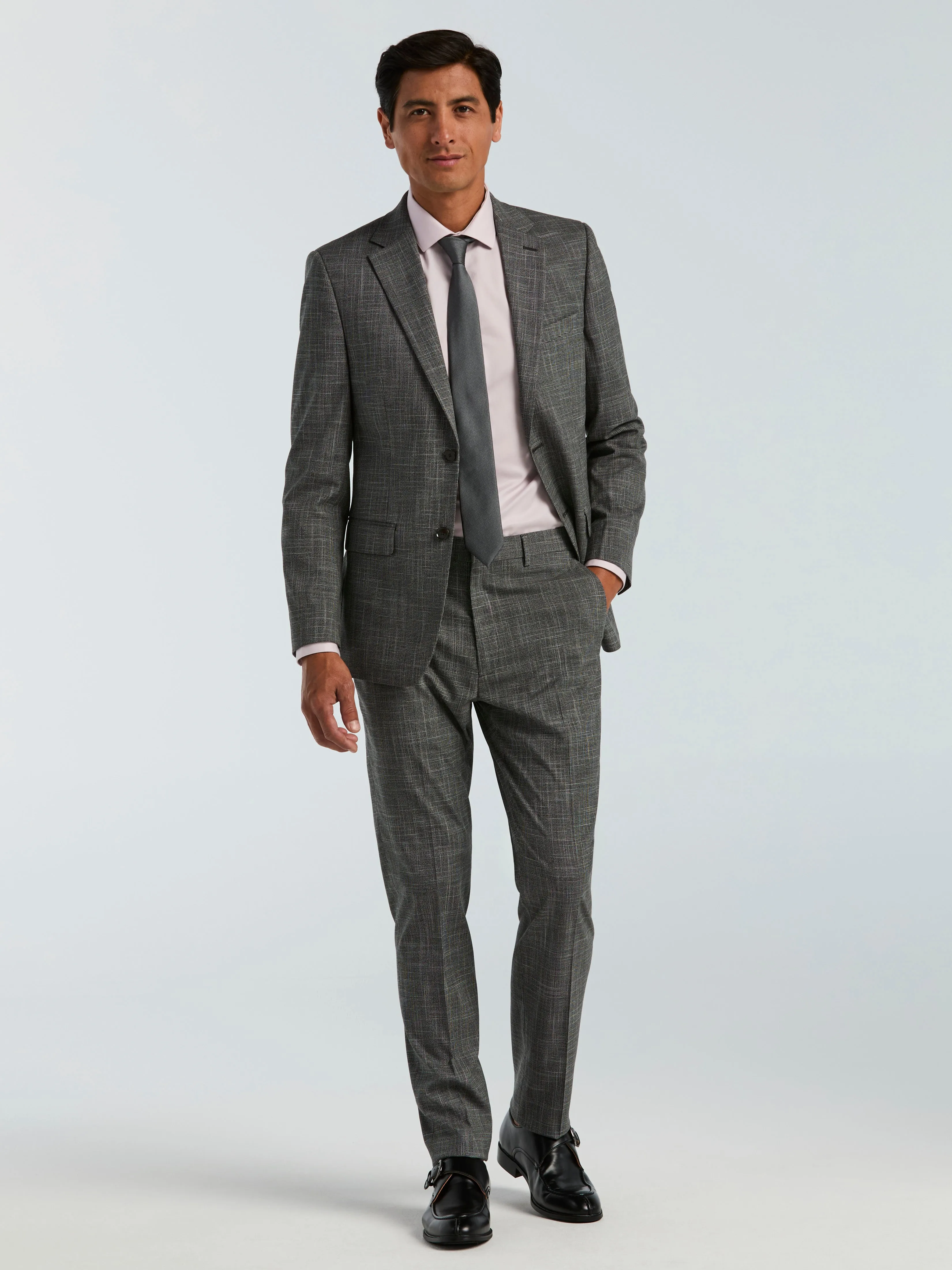 Skinny Fit Houndstooth Suit sold by Perry Ellis