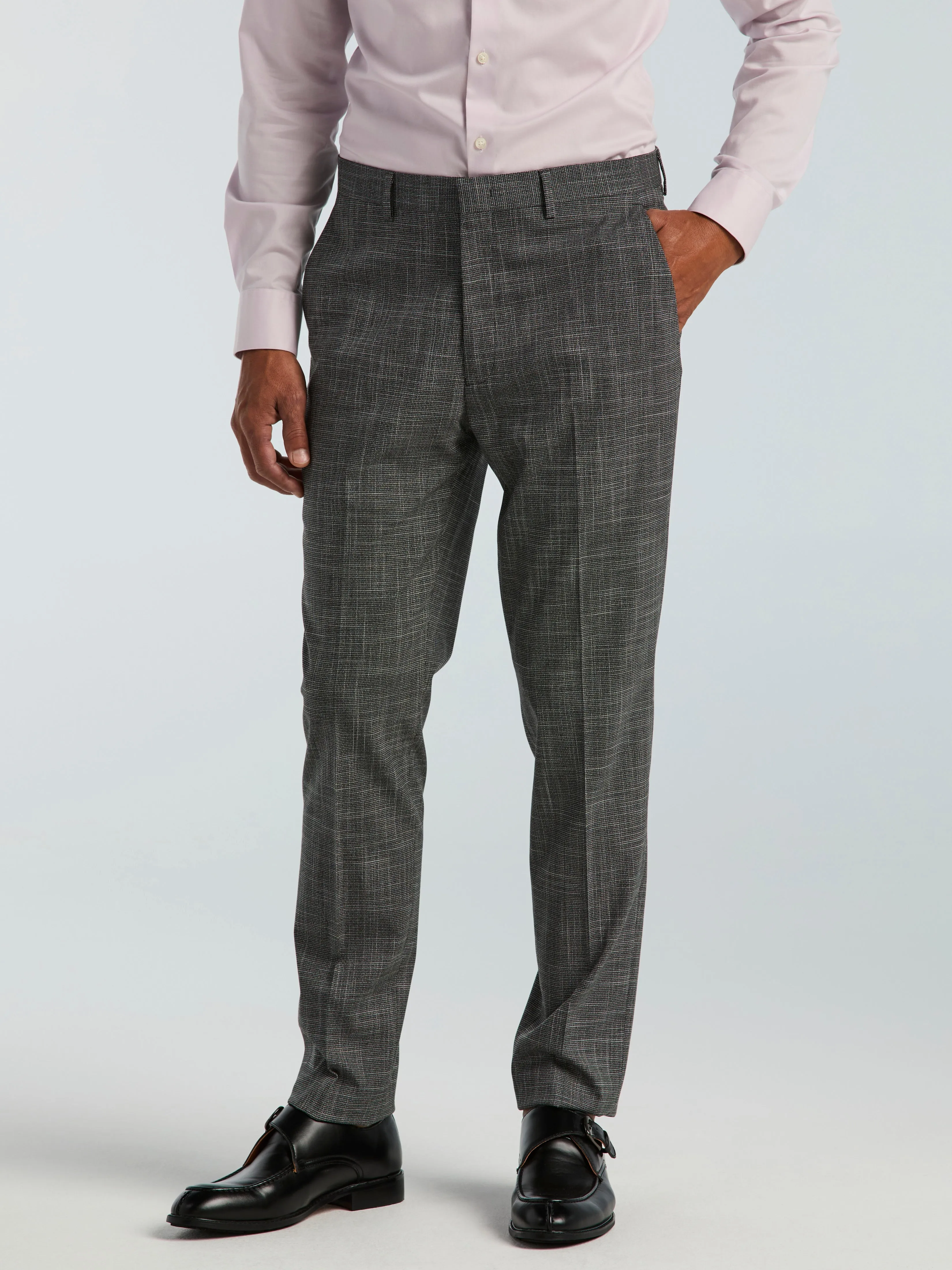 Skinny Fit Houndstooth Suit Pant sold by Perry Ellis