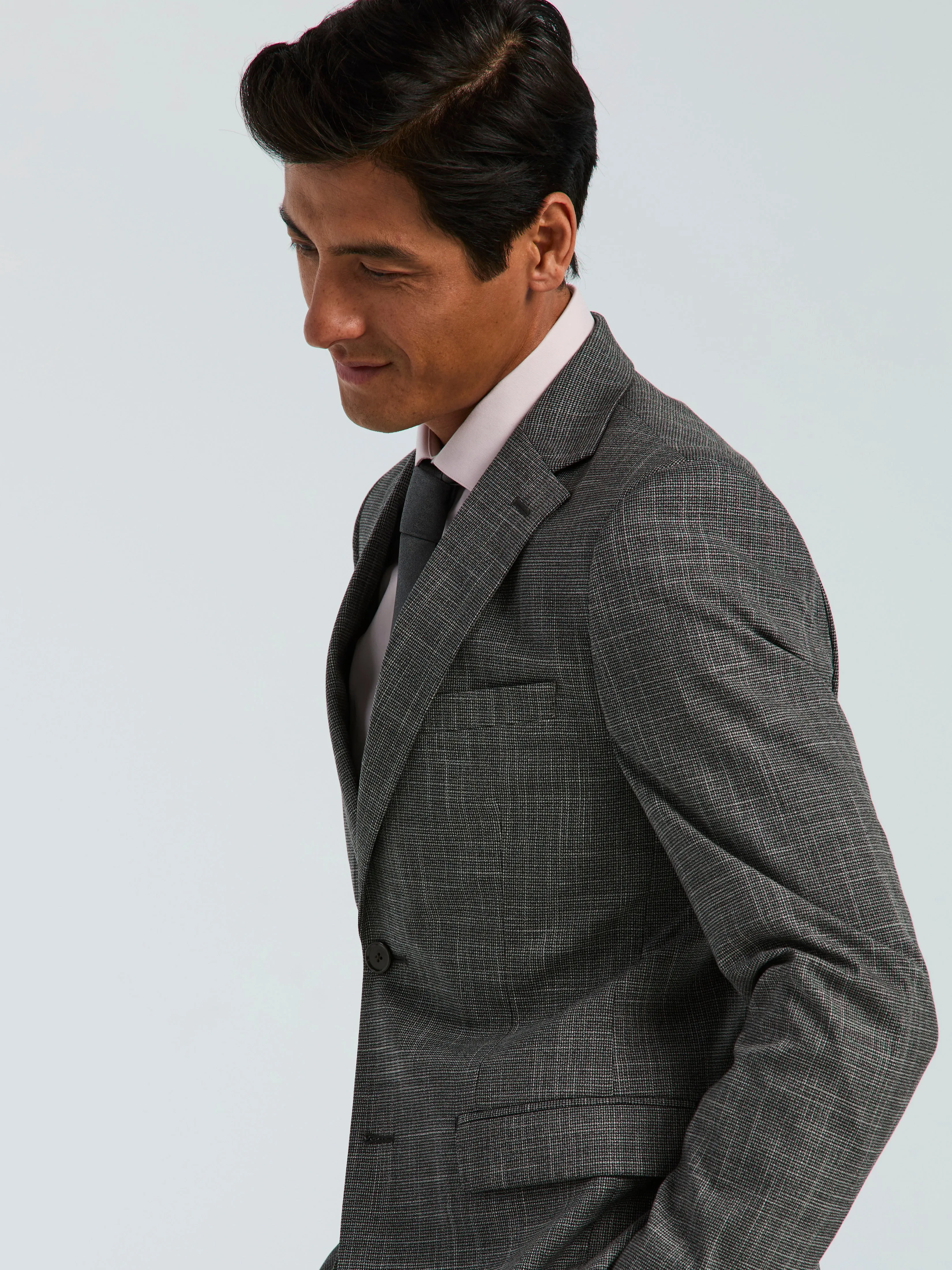 Skinny Fit Houndstooth Suit Jacket sold by Perry Ellis product image thumbnail 3